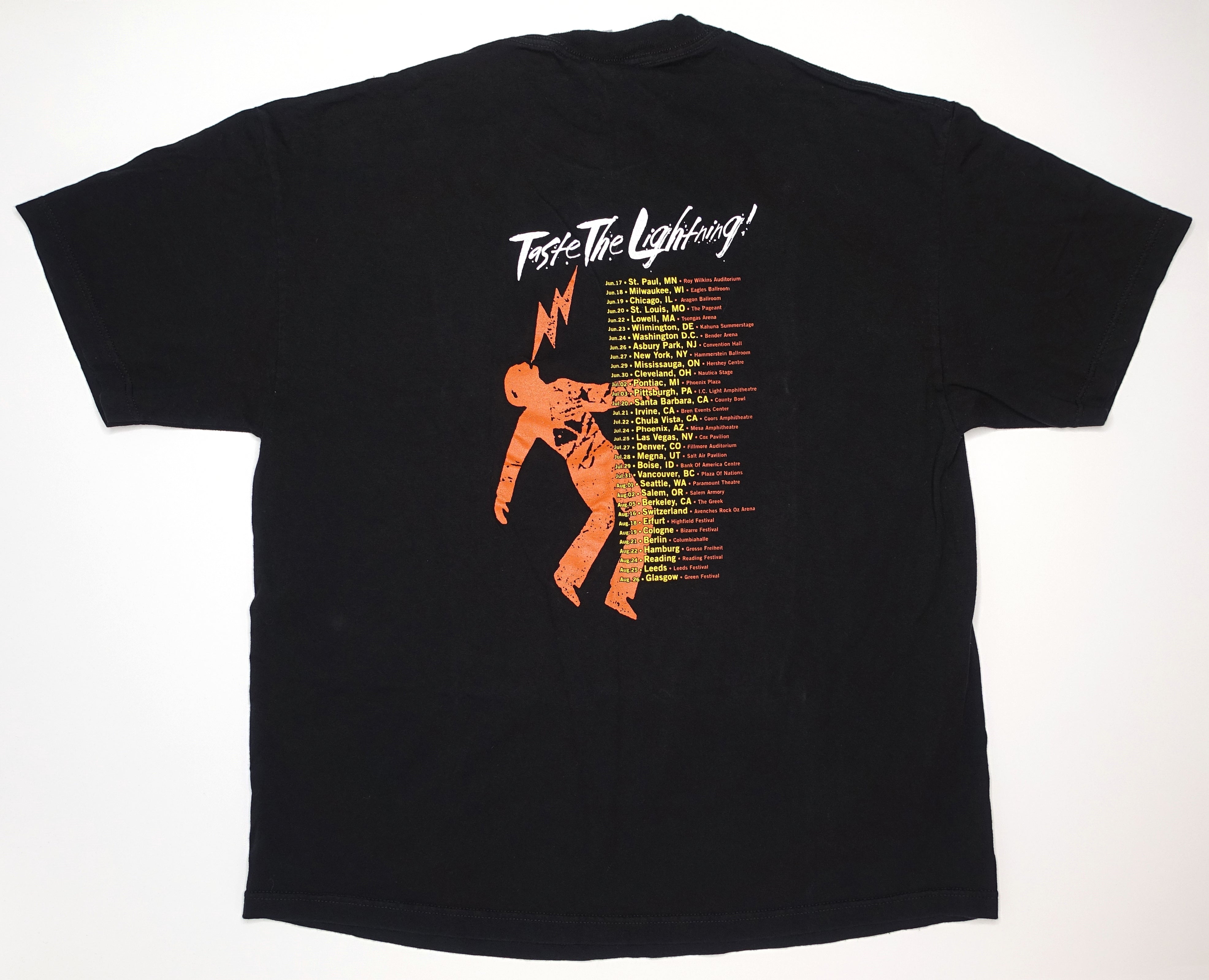 Green Day - Taste The Lightning / Warning 2001 Tour Shirt Size XL