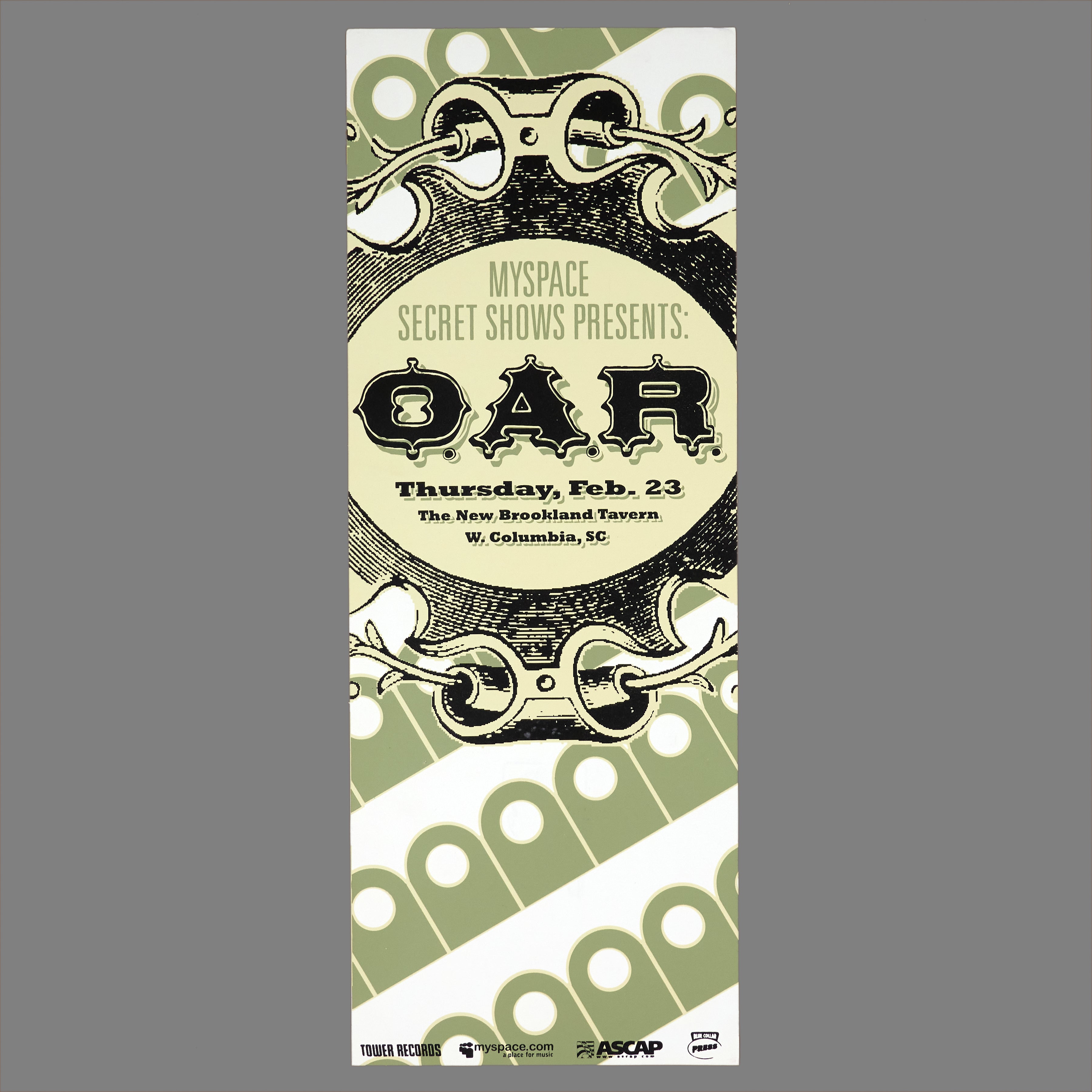 O.A.R. - 2006 MySpace Secret Show 9X12 Inch Silkscreened Poster Number 6 Of 450