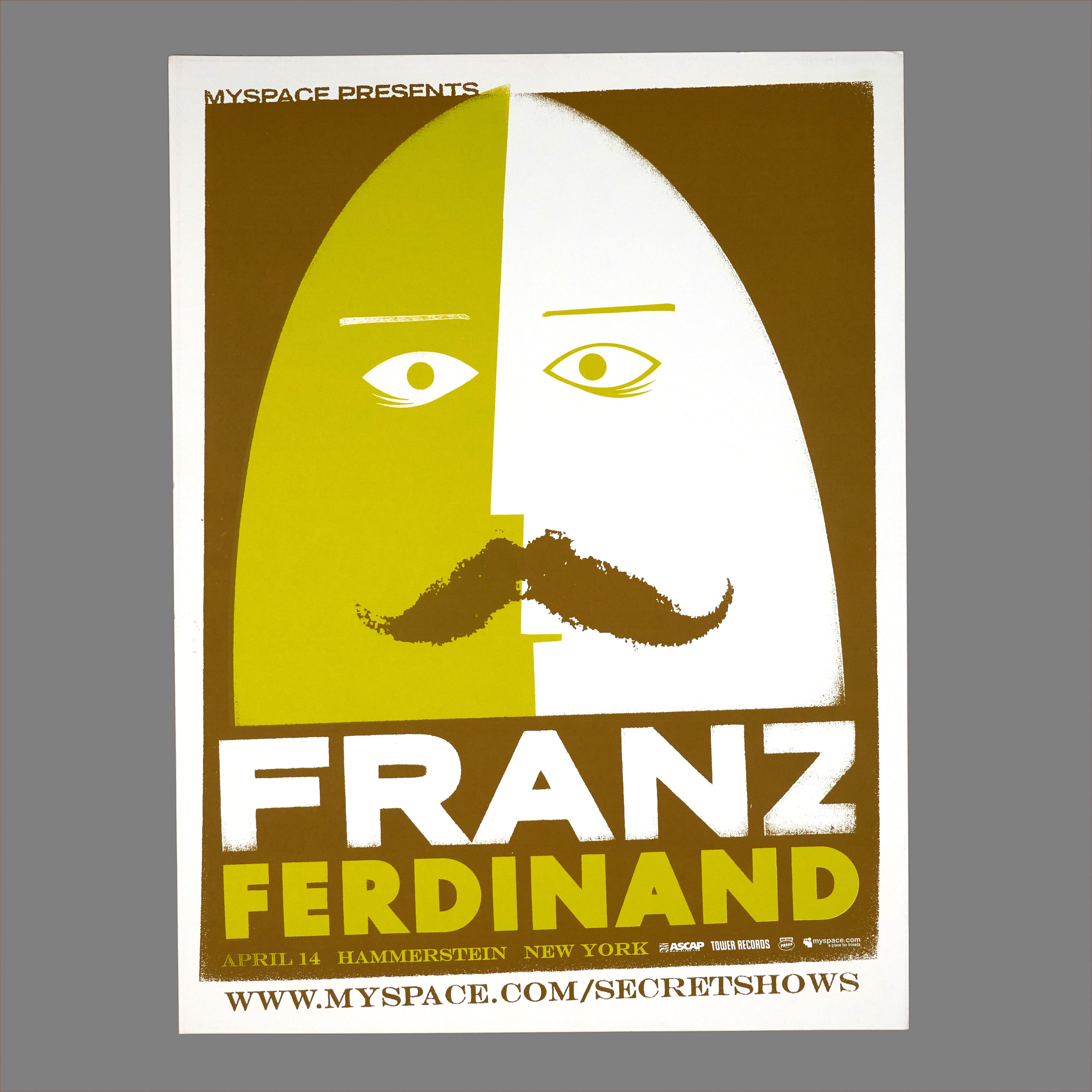 Franz Ferdinand - 2006 MySpace Secret Show 18X24 Inch Silkscreened Poster Number 1 Of 500