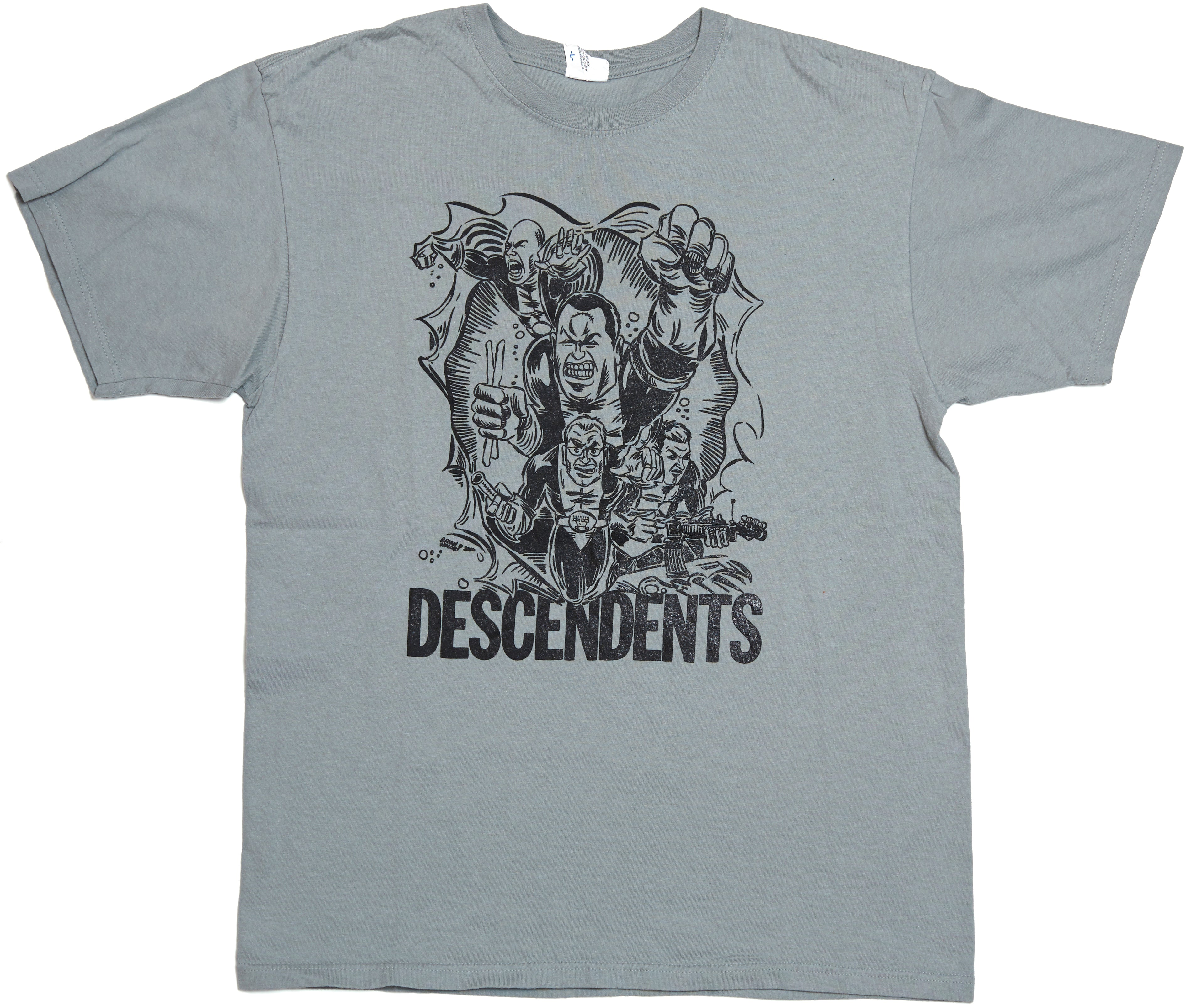 Descendents - Brian Walsby Comic Book Superhero Shirt Size Large