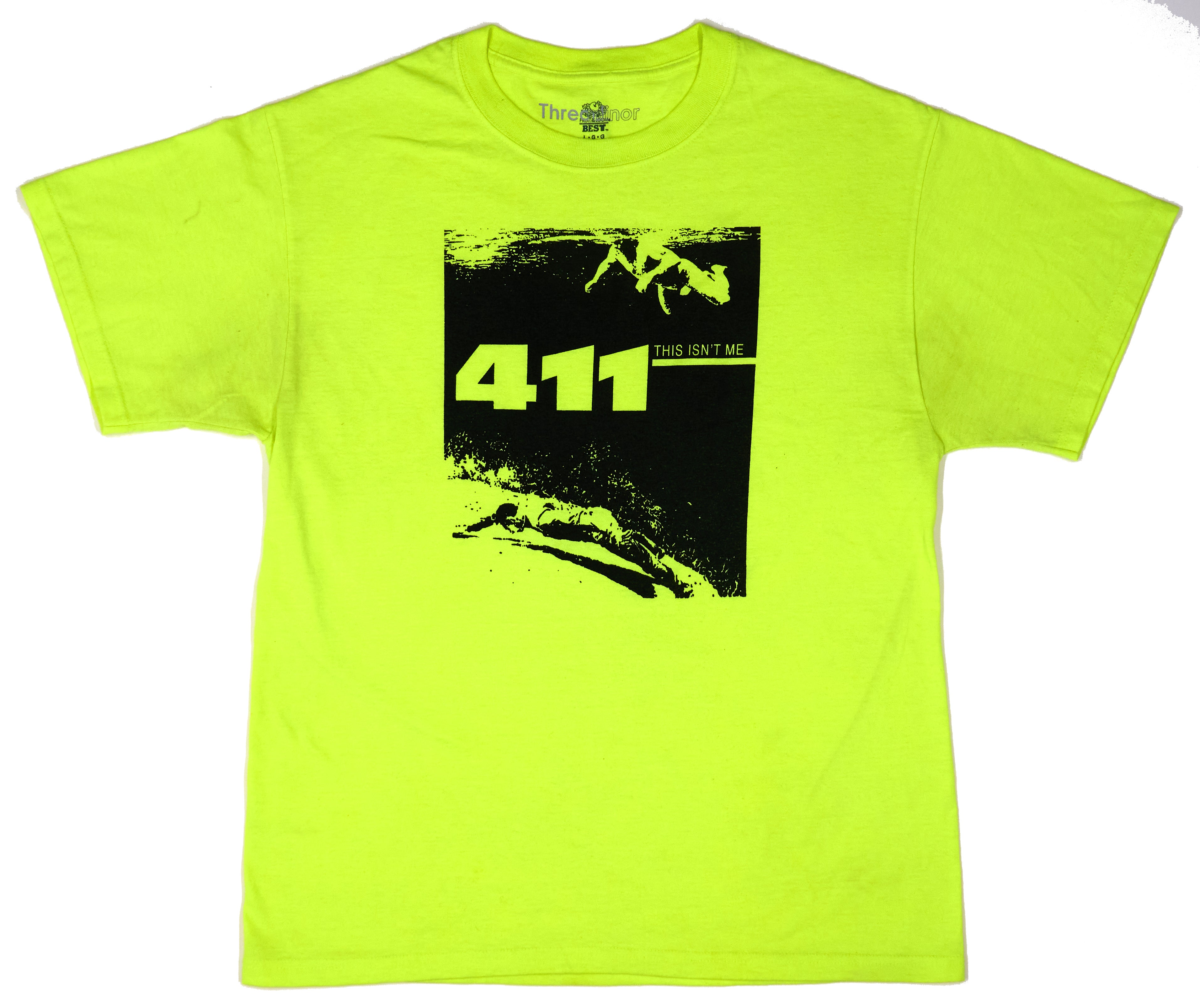 411 - This Isn't Me 1991 Flipside Ad (Bootlegged By Me) Shirt Size Large