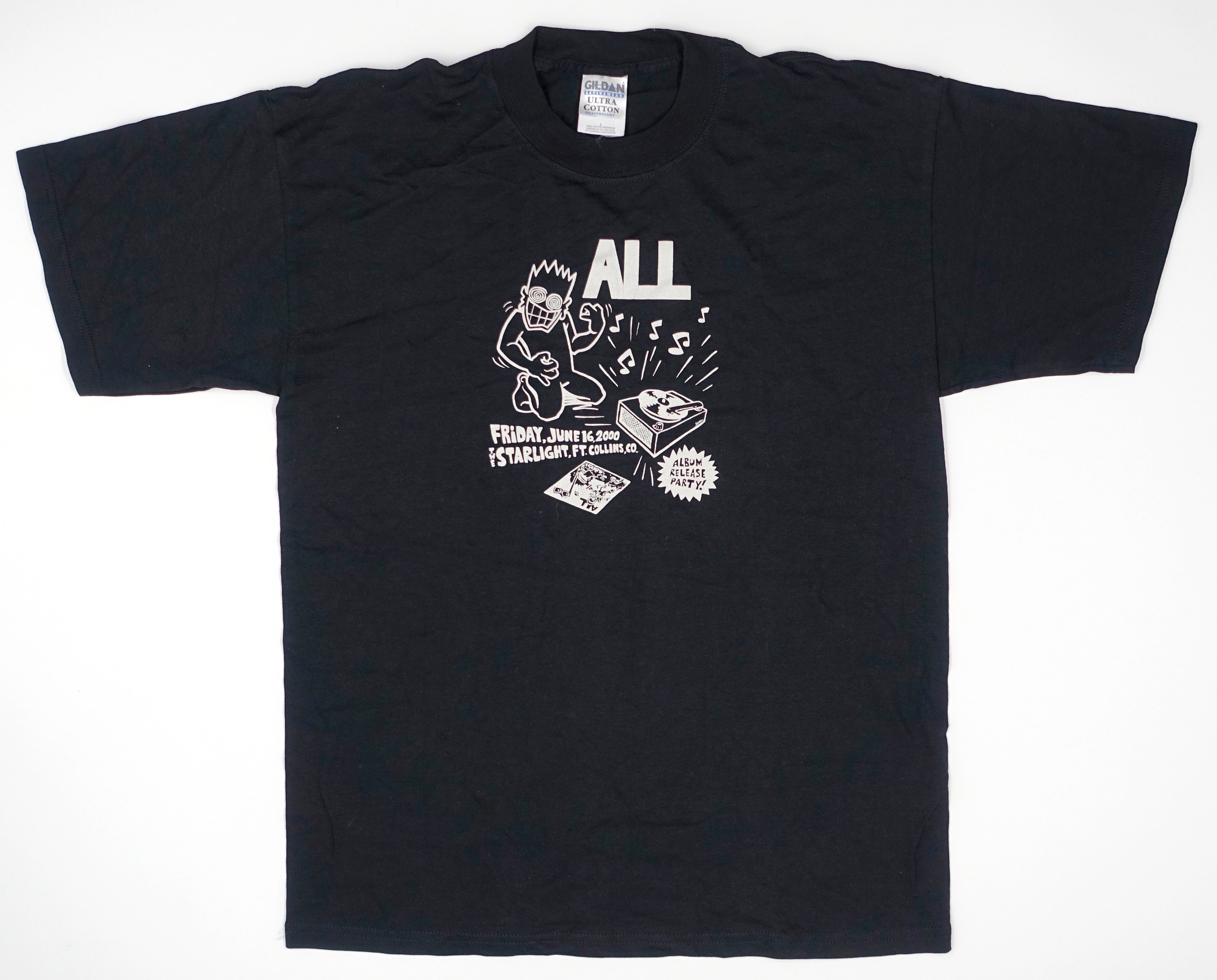 ALL - Problematic Record Release Show June 16th 2000 Tour Shirt Size Large