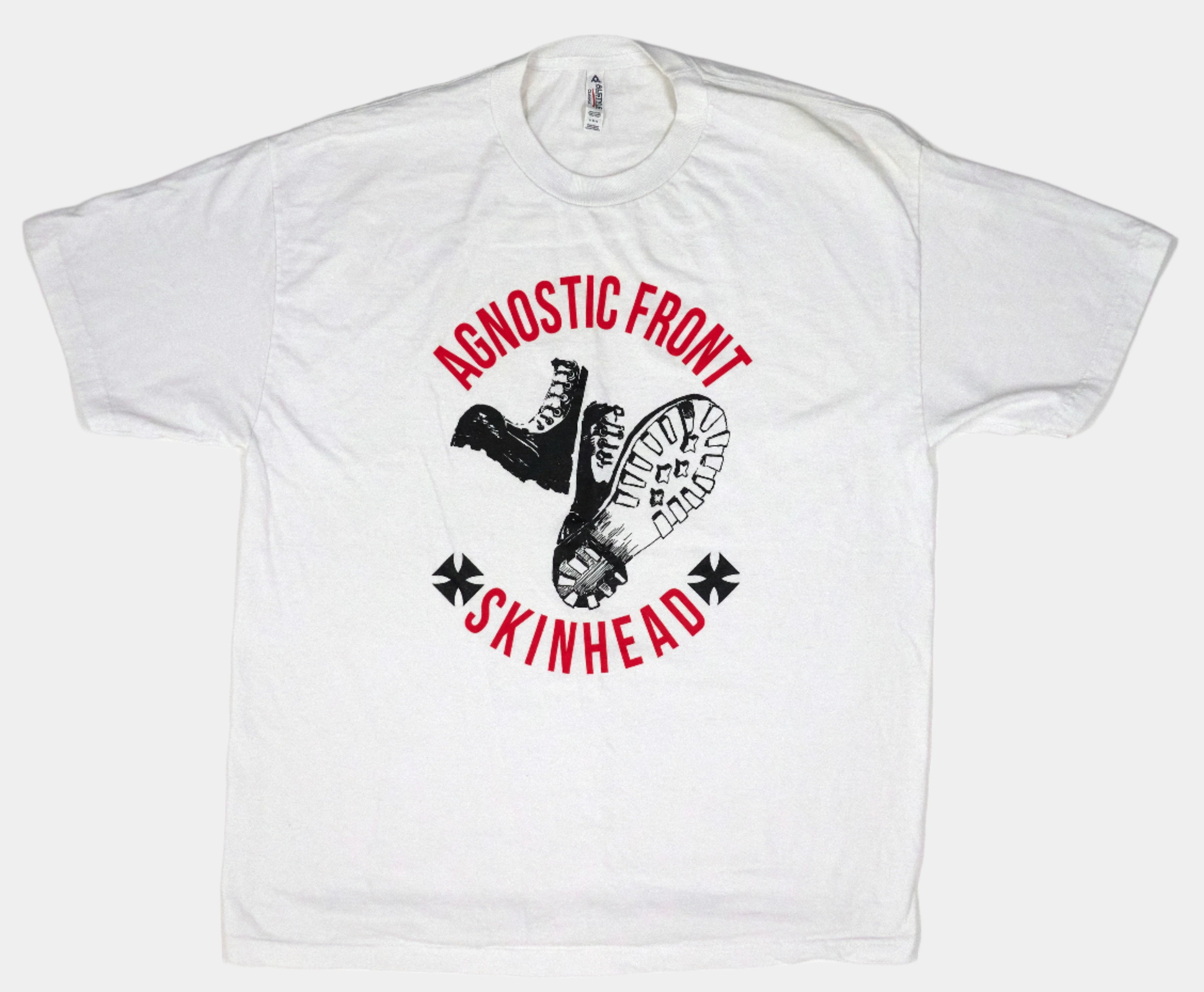 Agnostic Front - Skinhead Combat Boots Tour Shirt Size XL