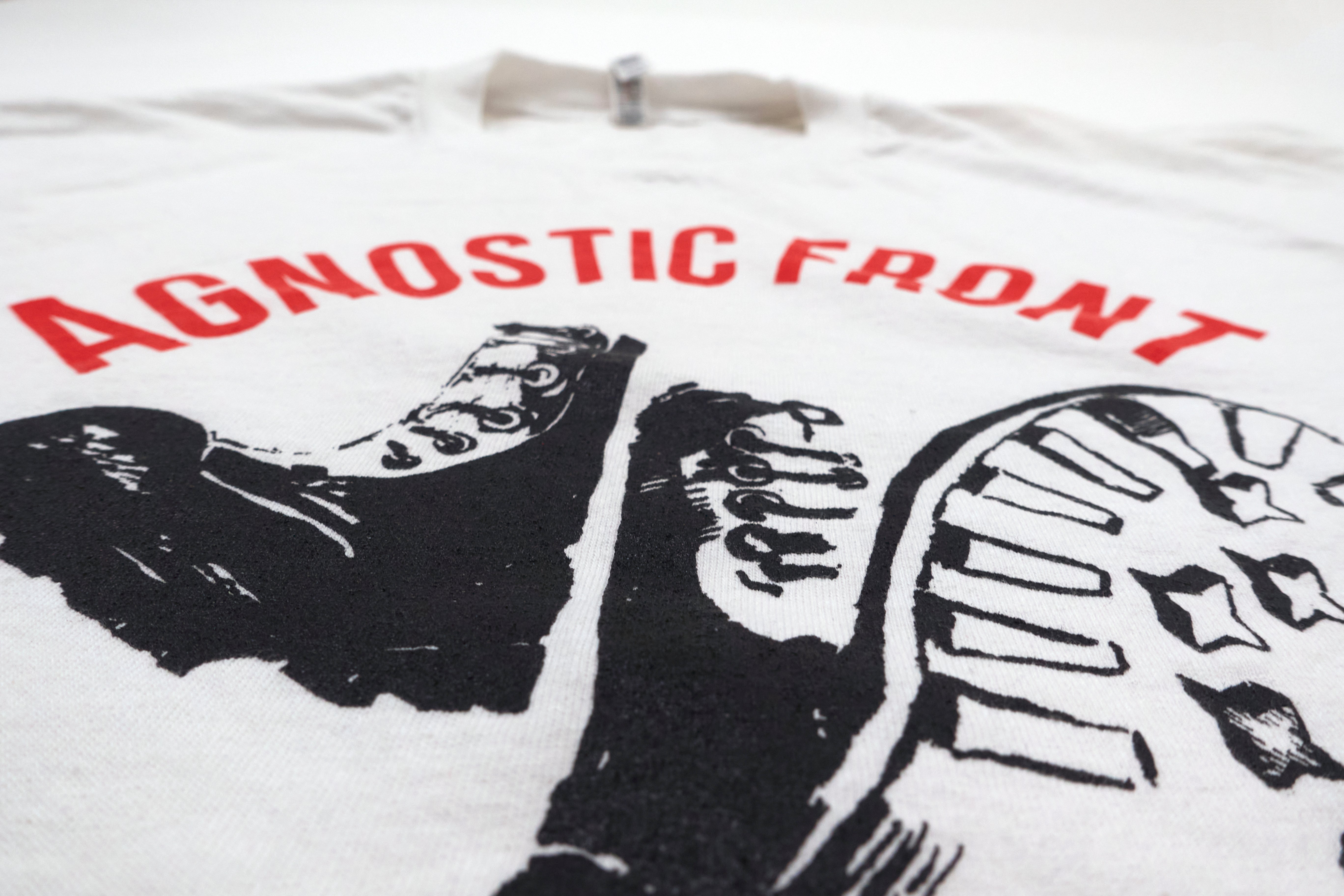 Agnostic Front - Skinhead Combat Boots Tour Shirt Size XL