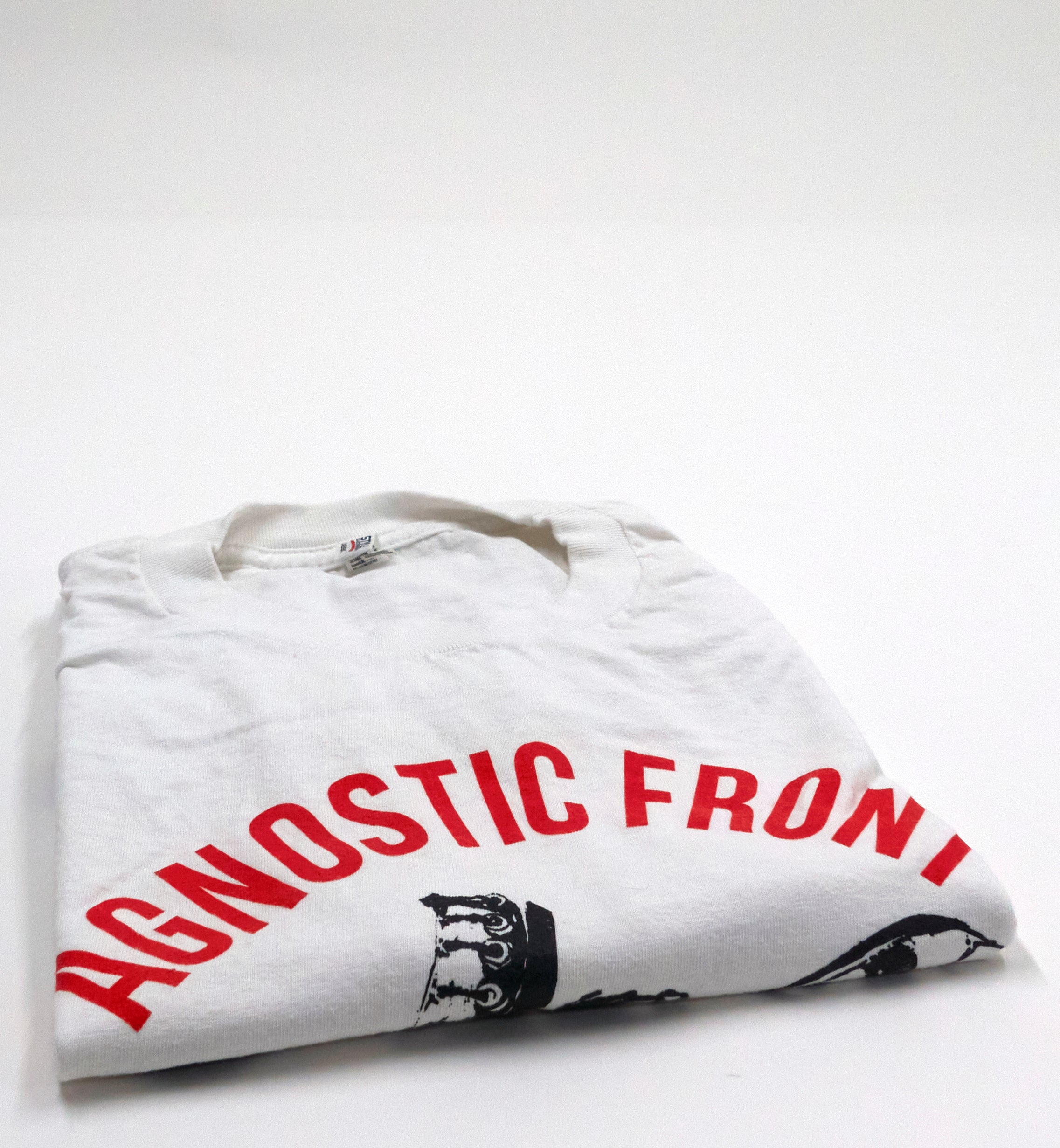 Agnostic Front - Skinhead Combat Boots Tour Shirt Size XL