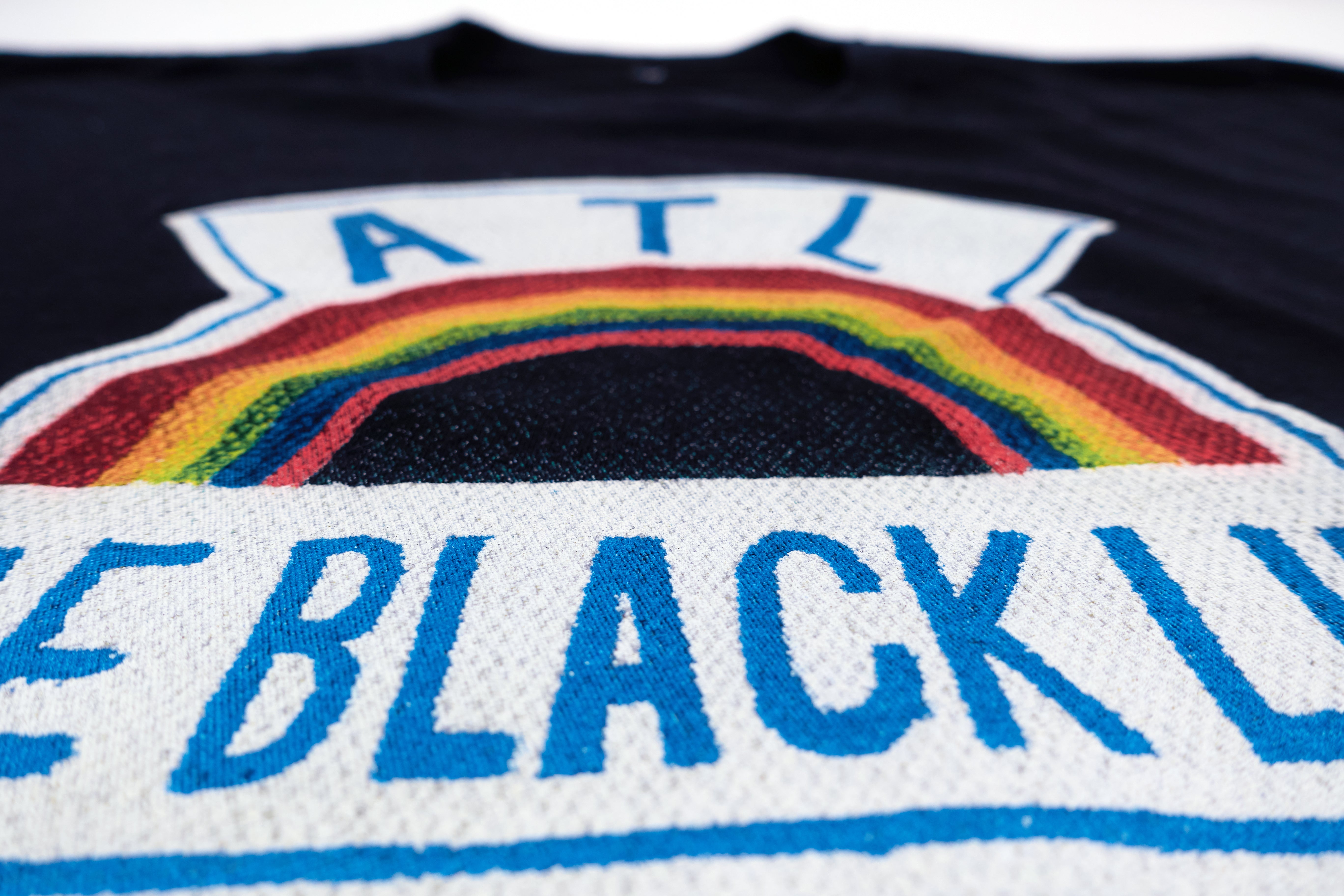 Black Lips – ATL Rainbow Knit Tour Shirt Size Large