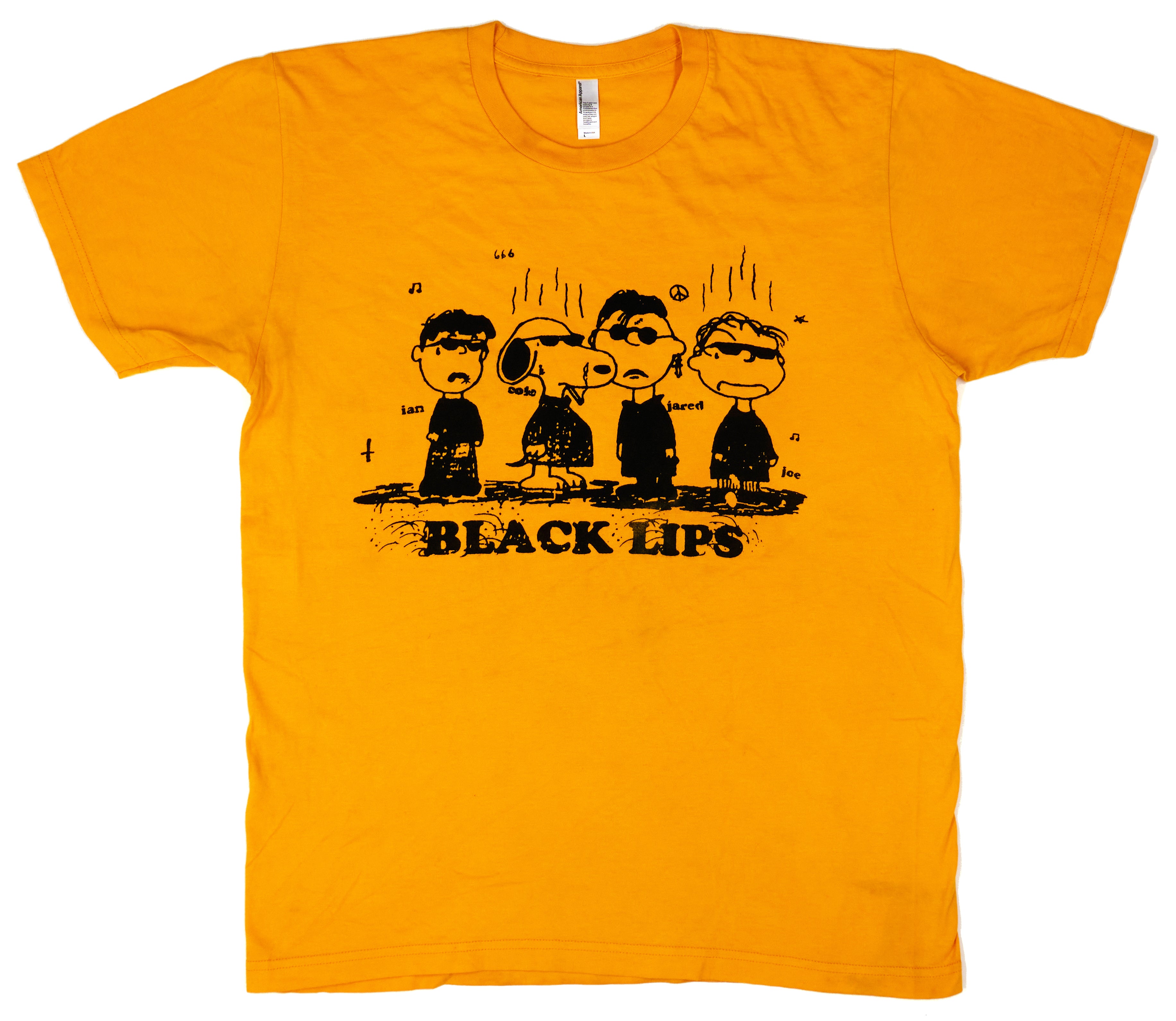 Black Lips – Velvet Underground Peanuts Tour Shirt Size Large