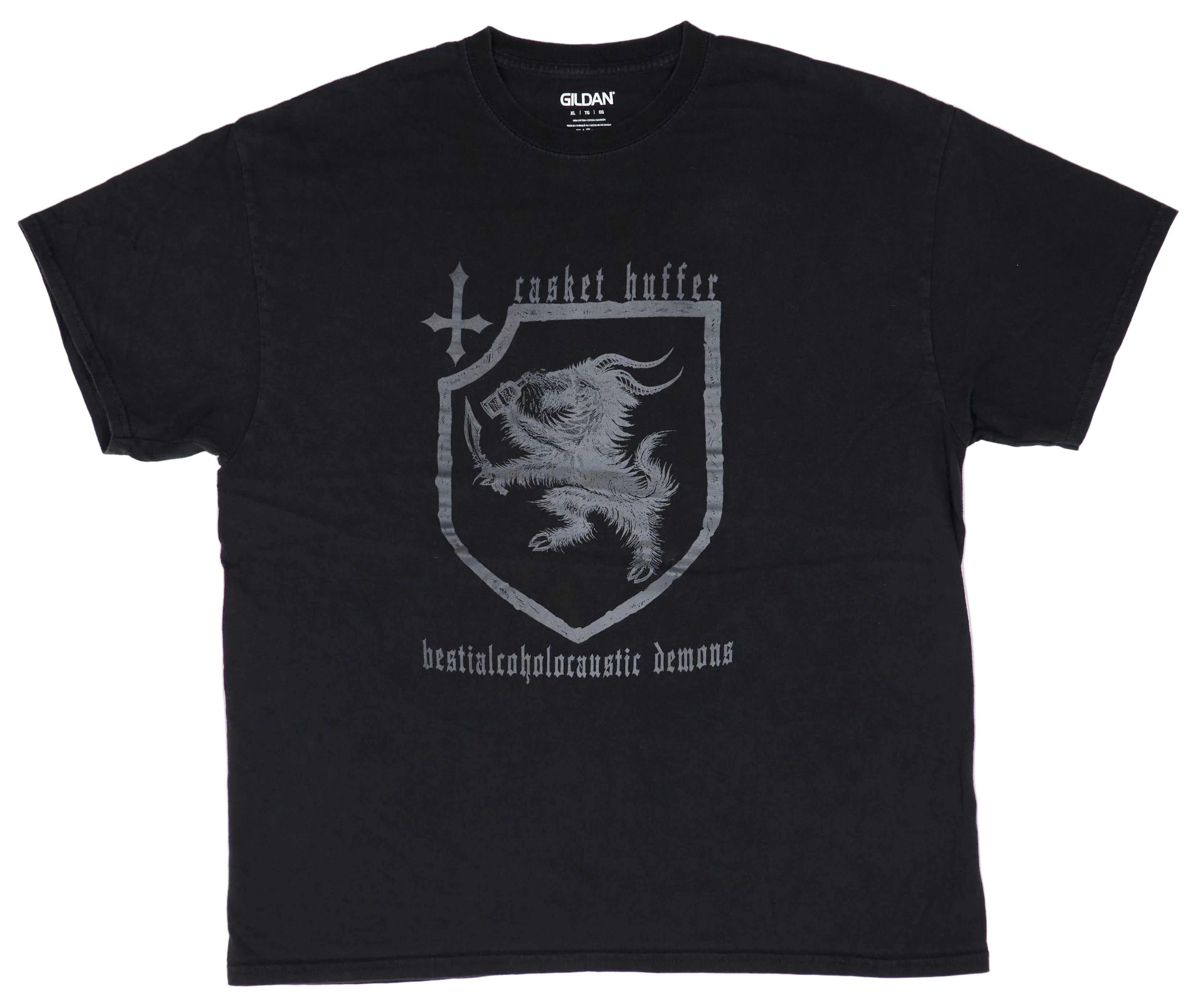 Casket Huffer – Bestialcoholocaustic Demons Tour Shirt Size XL