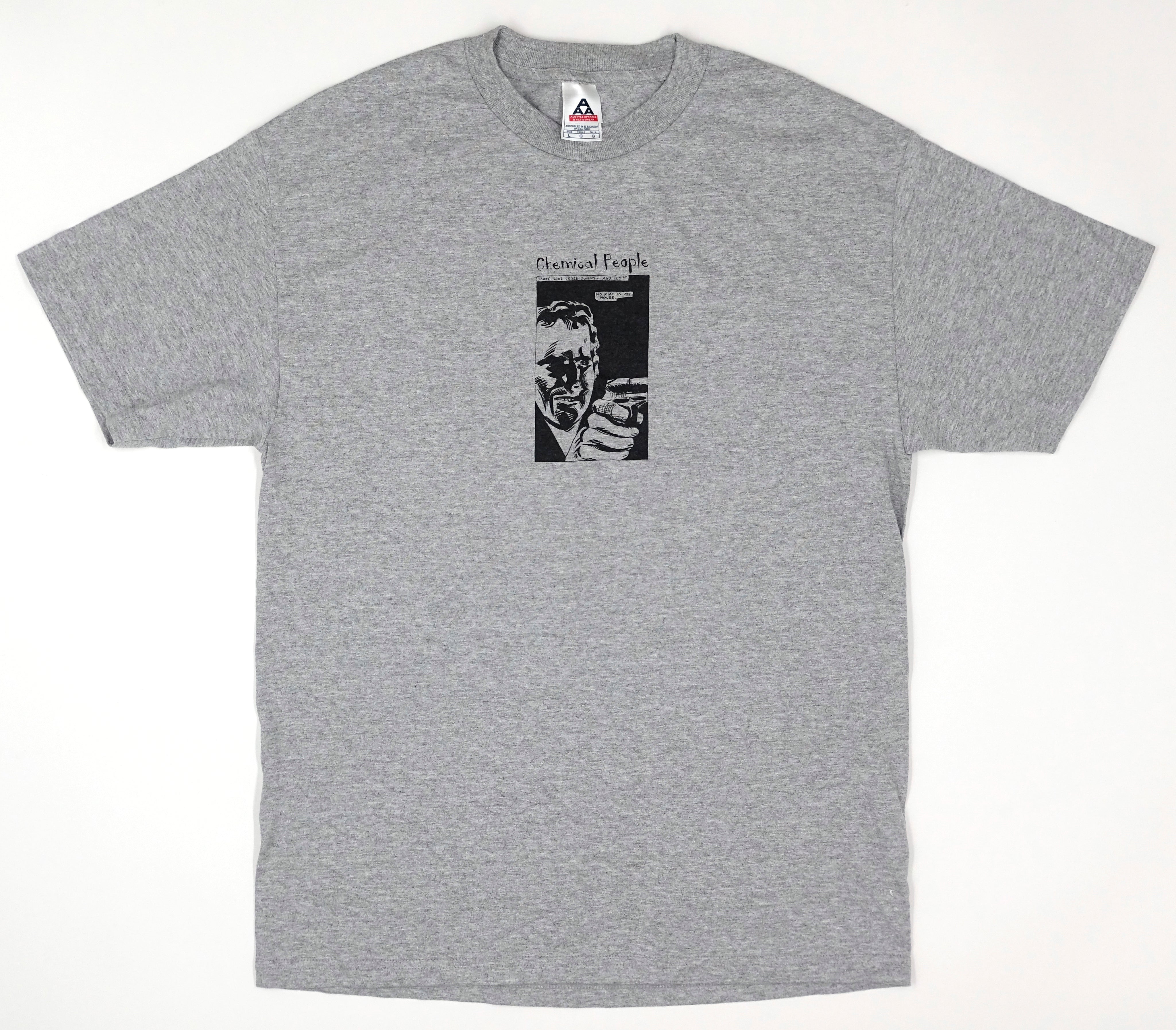 Chemical People - Make Like Jesse Owens And Fly Pettibon 90's Tour Shirt Size Large