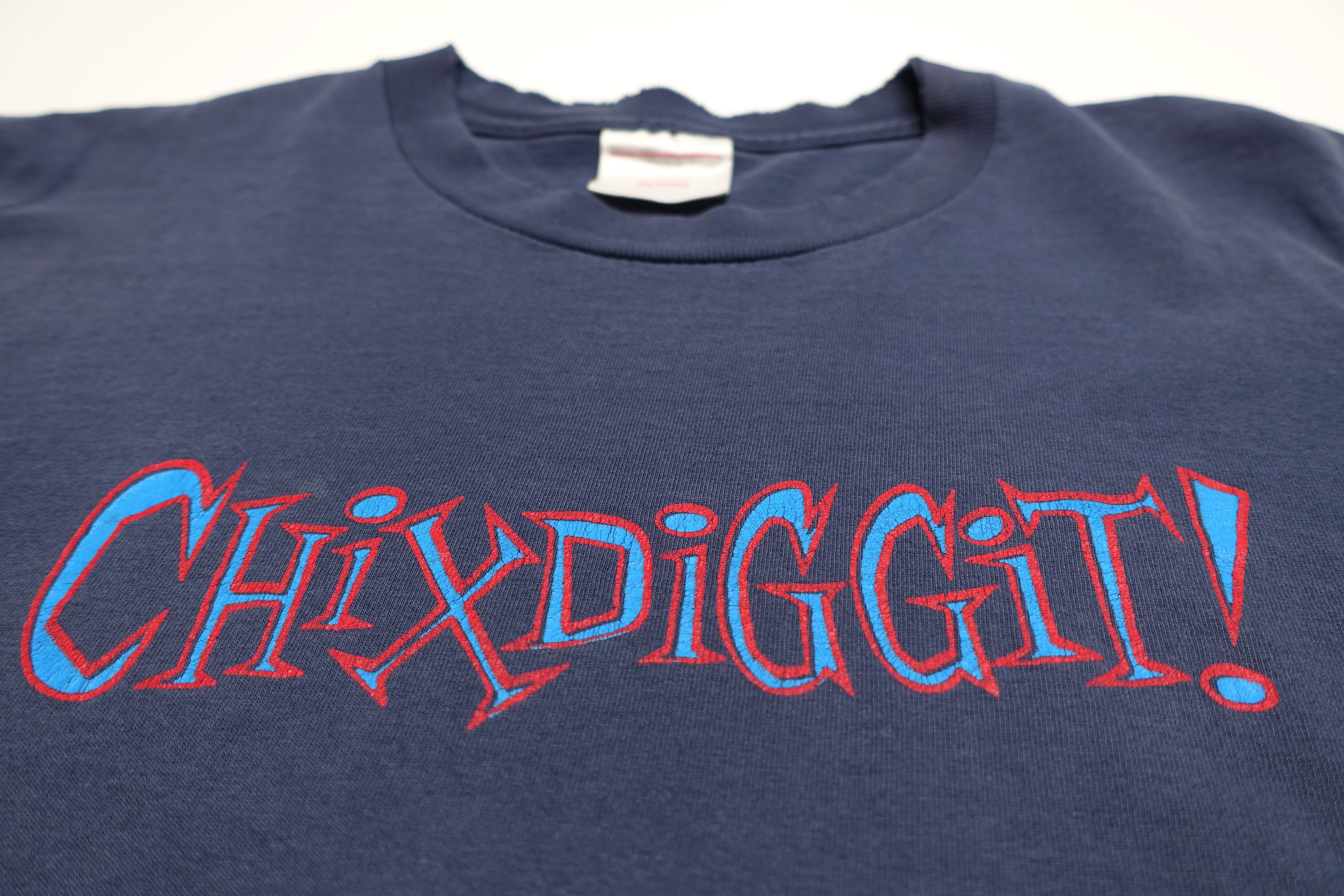 Chixdiggit! - Chixdiggit! 90's Tour Shirt (Navy) Size Large
