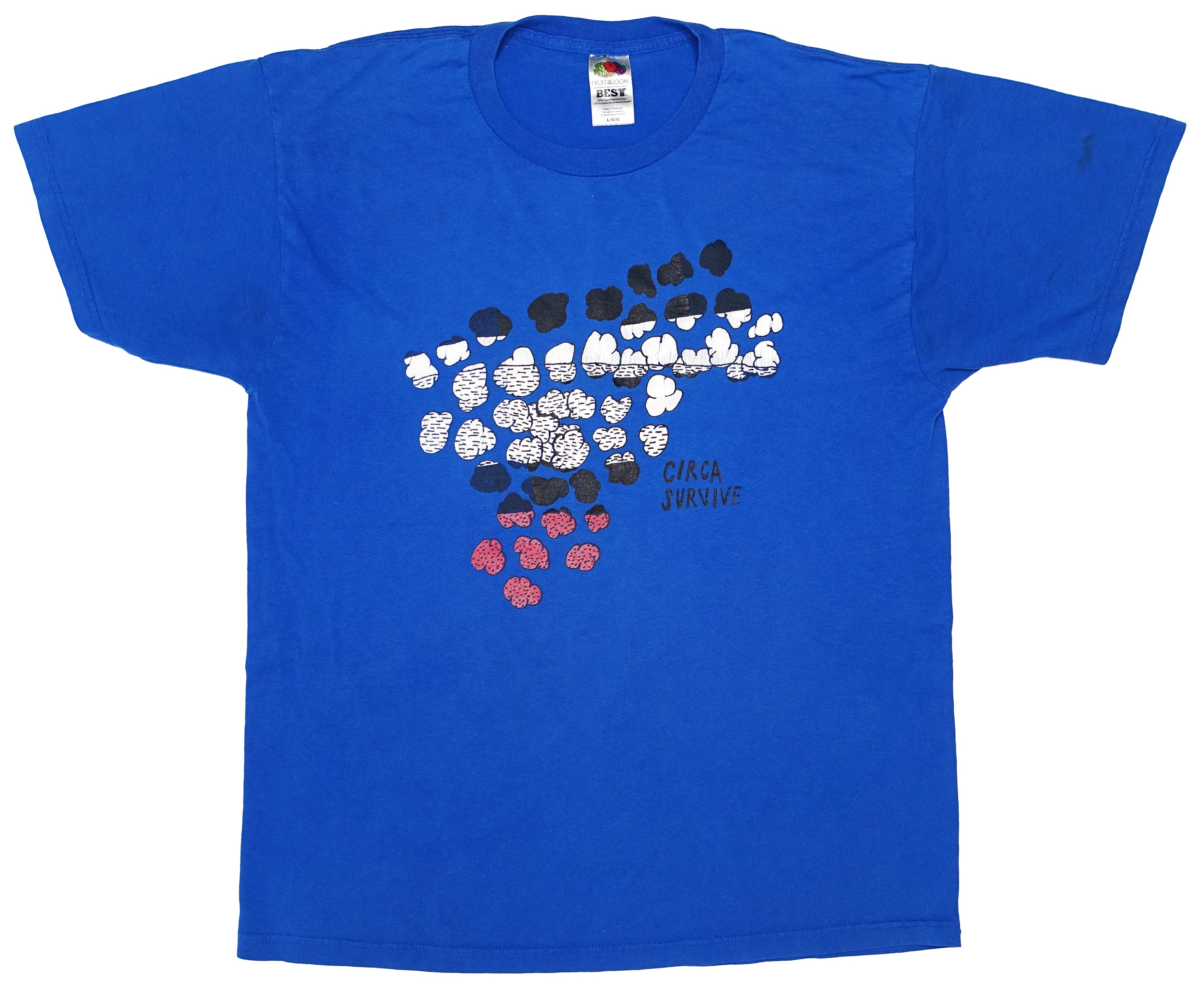Circa Survive - Puffy Clouds / Blue Sky Noise 2010 Tour Shirt Size Large