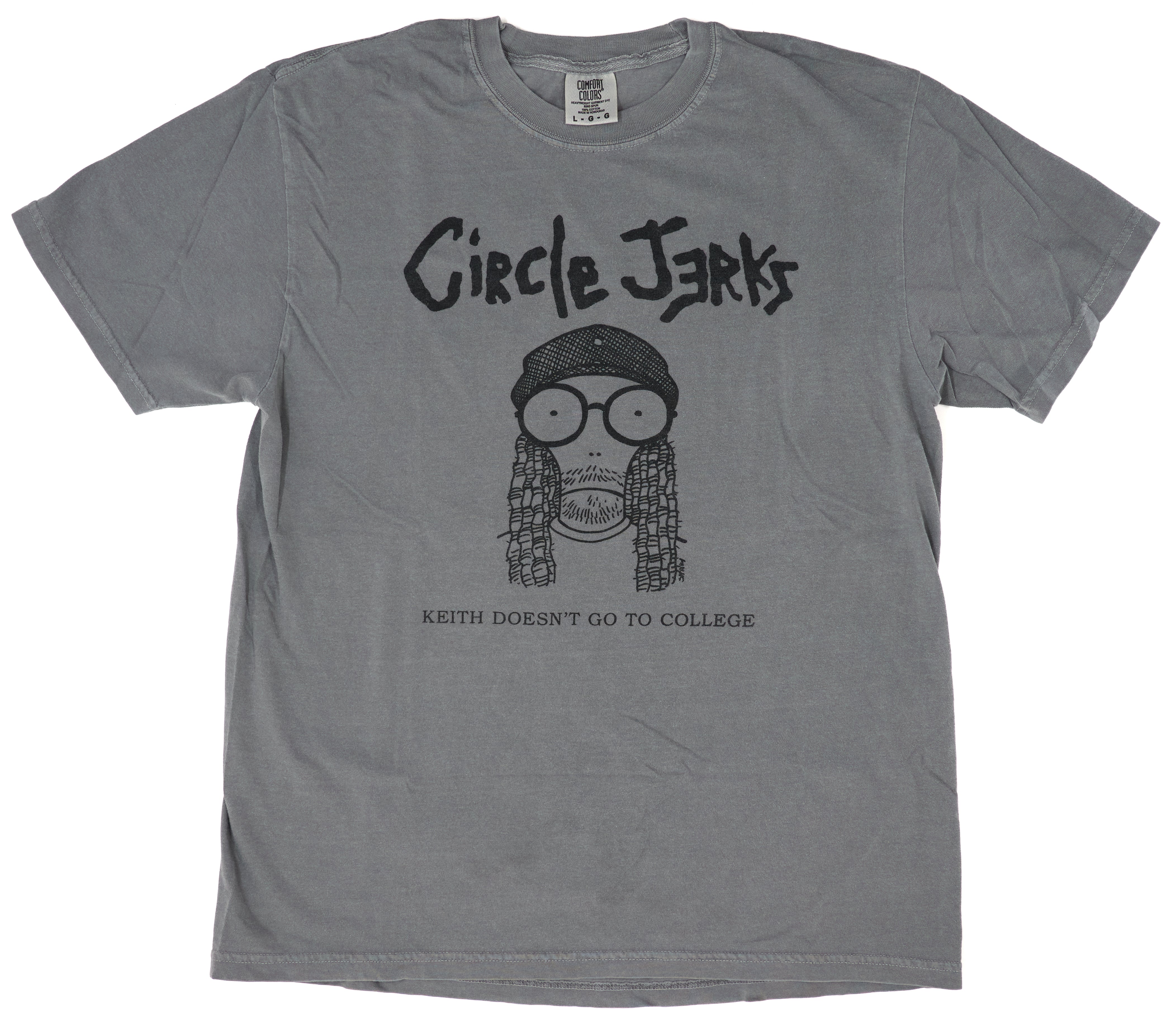 Circle Jerks - Milo Keith Doesn't Go To College 2024 Tour Shirt Size Large