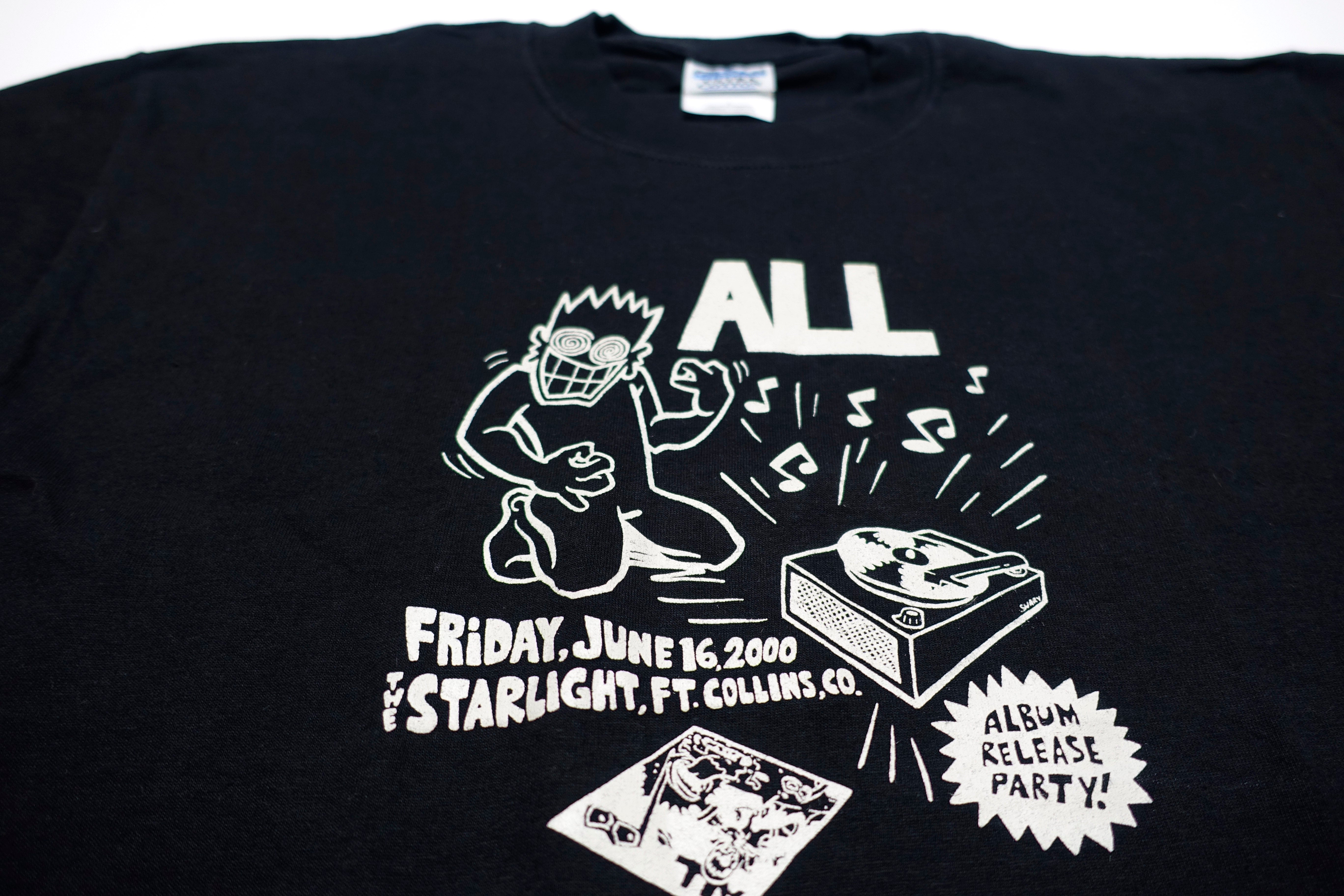 ALL - Problematic Record Release Show June 16th 2000 Tour Shirt Size Large