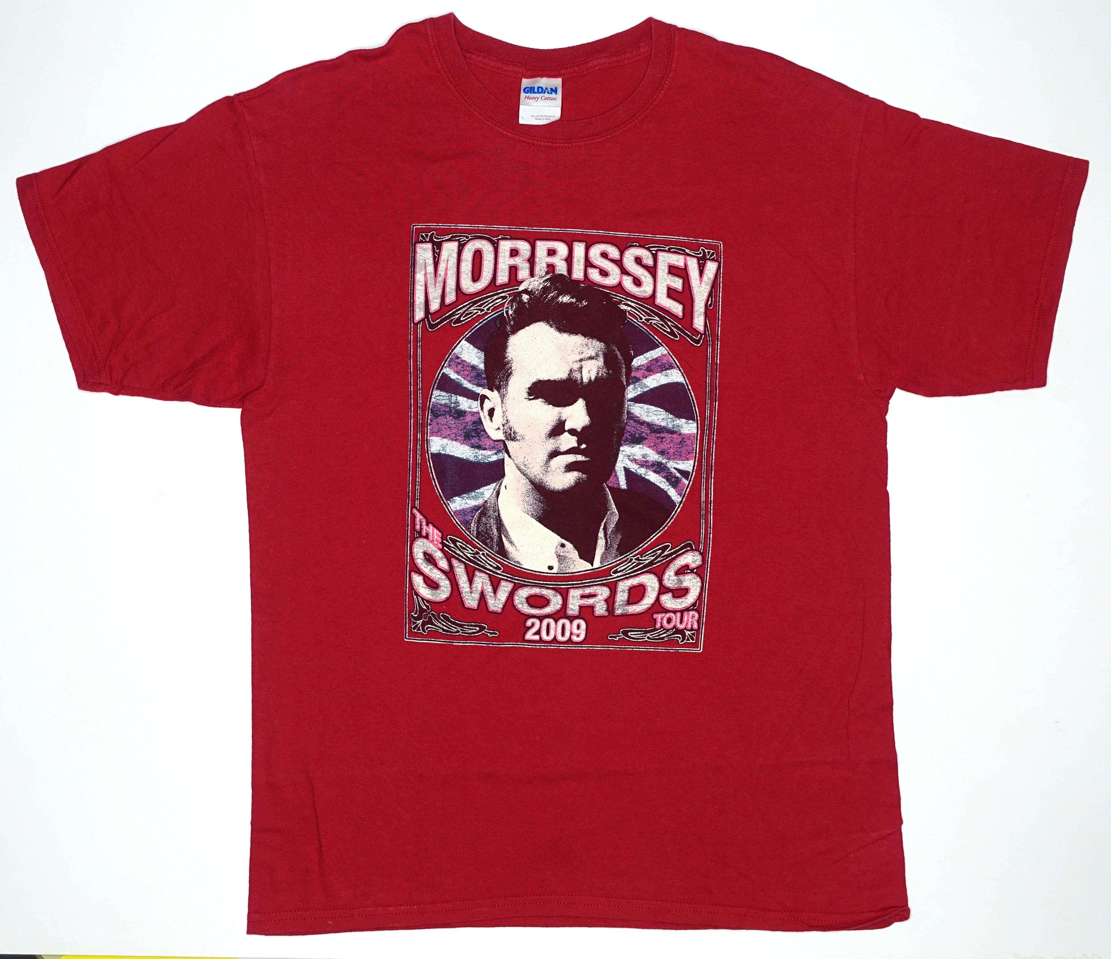 Morrissey - Swords Union Jack 2009 Tour Shirt Size Large