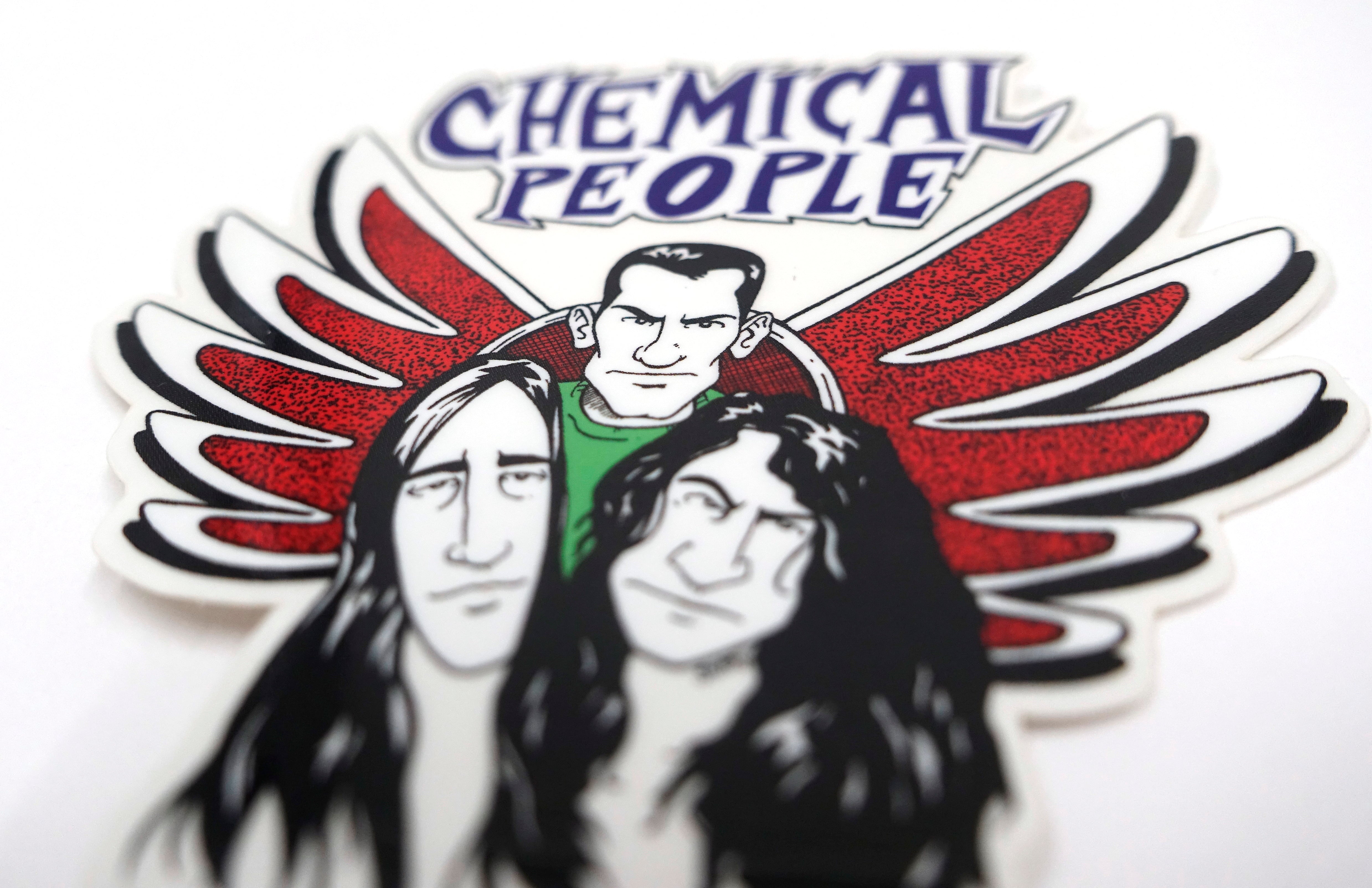 Chemical People X Minor Thread LTD - Angel Wings Shary Minor Thread LTD Clear Vinyl Sticker