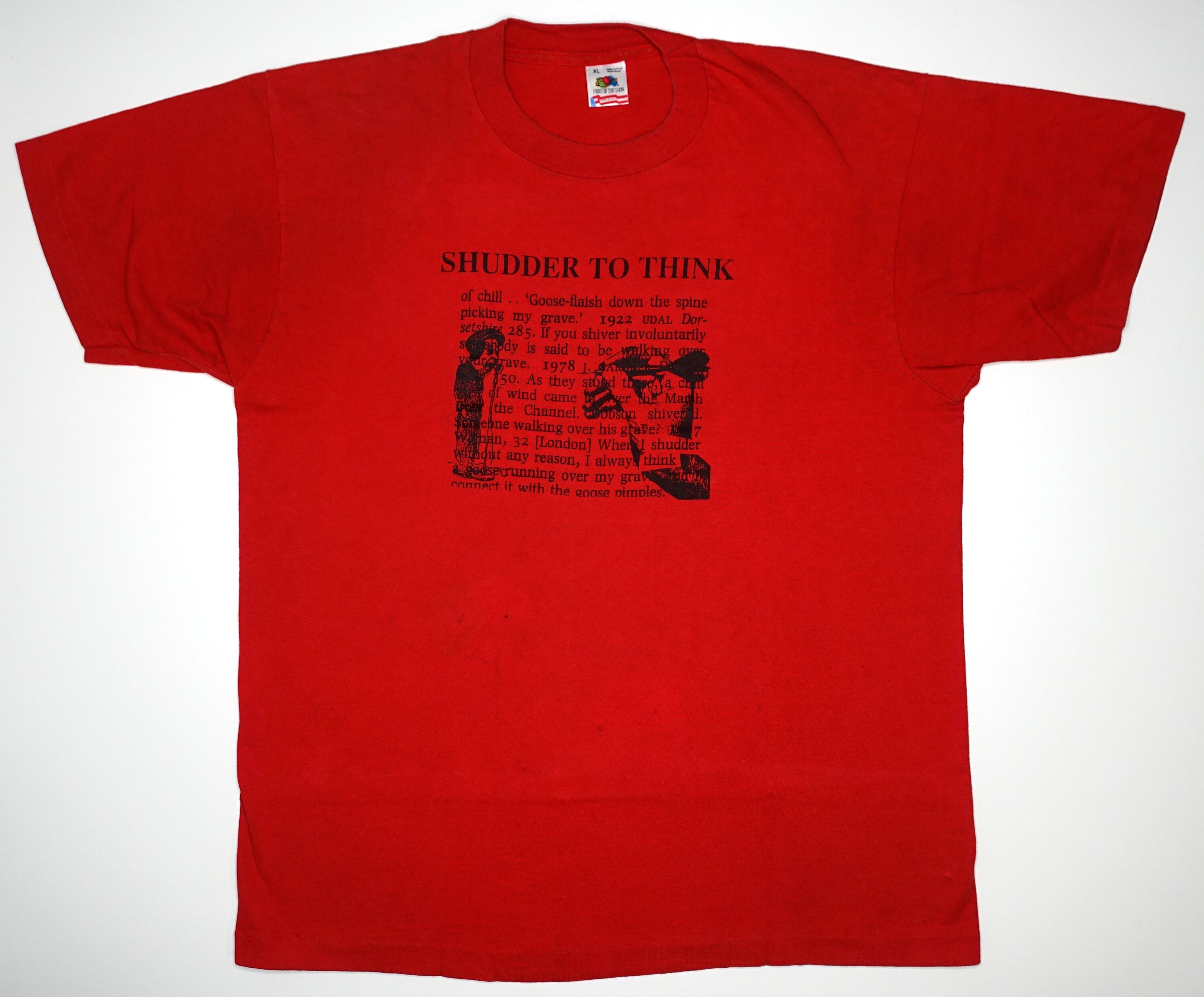 Shudder To Think - Dart Thrower 90's Red Tour Shirt Size XL