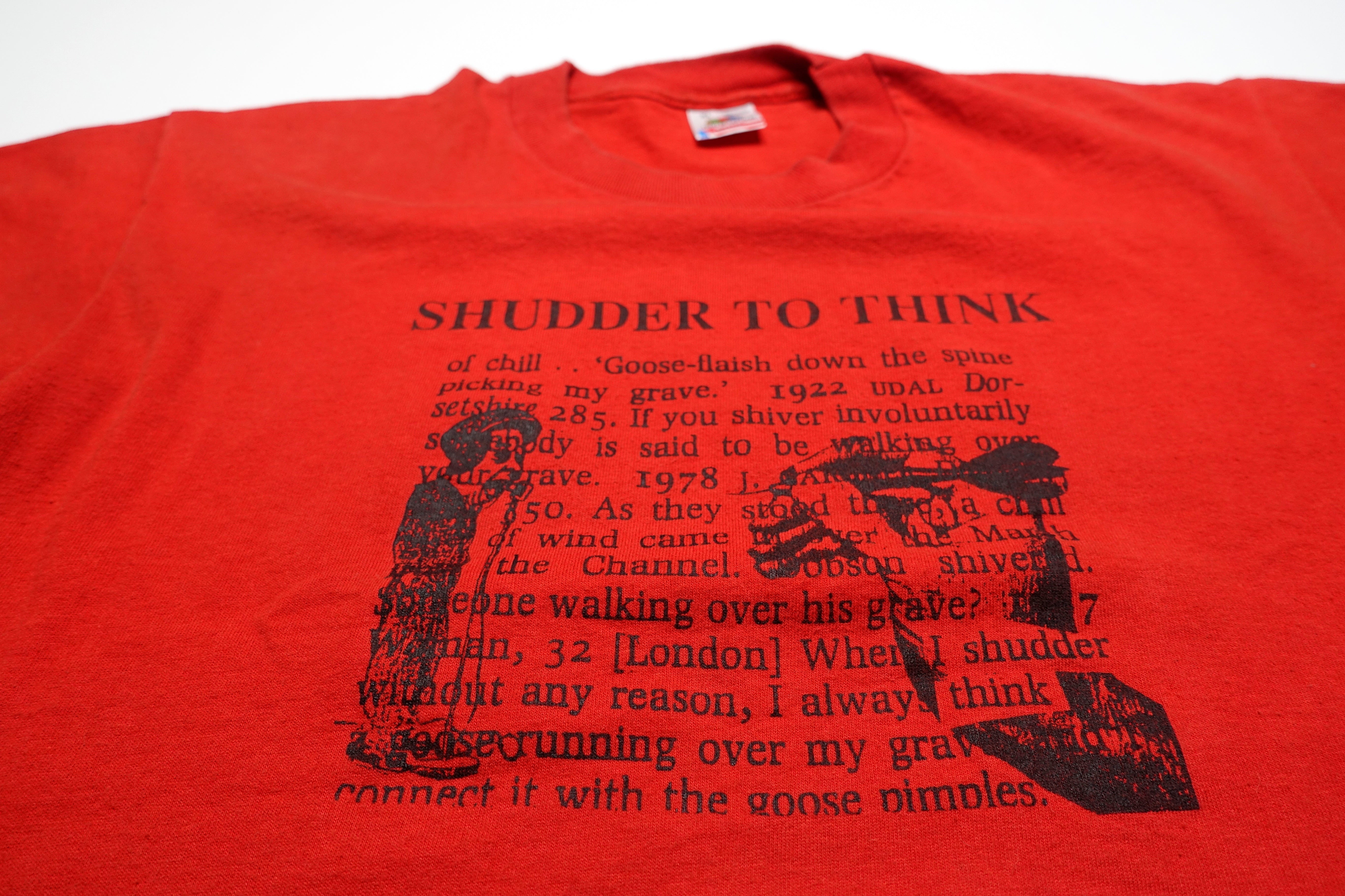 Shudder To Think - Dart Thrower 90's Red Tour Shirt Size XL