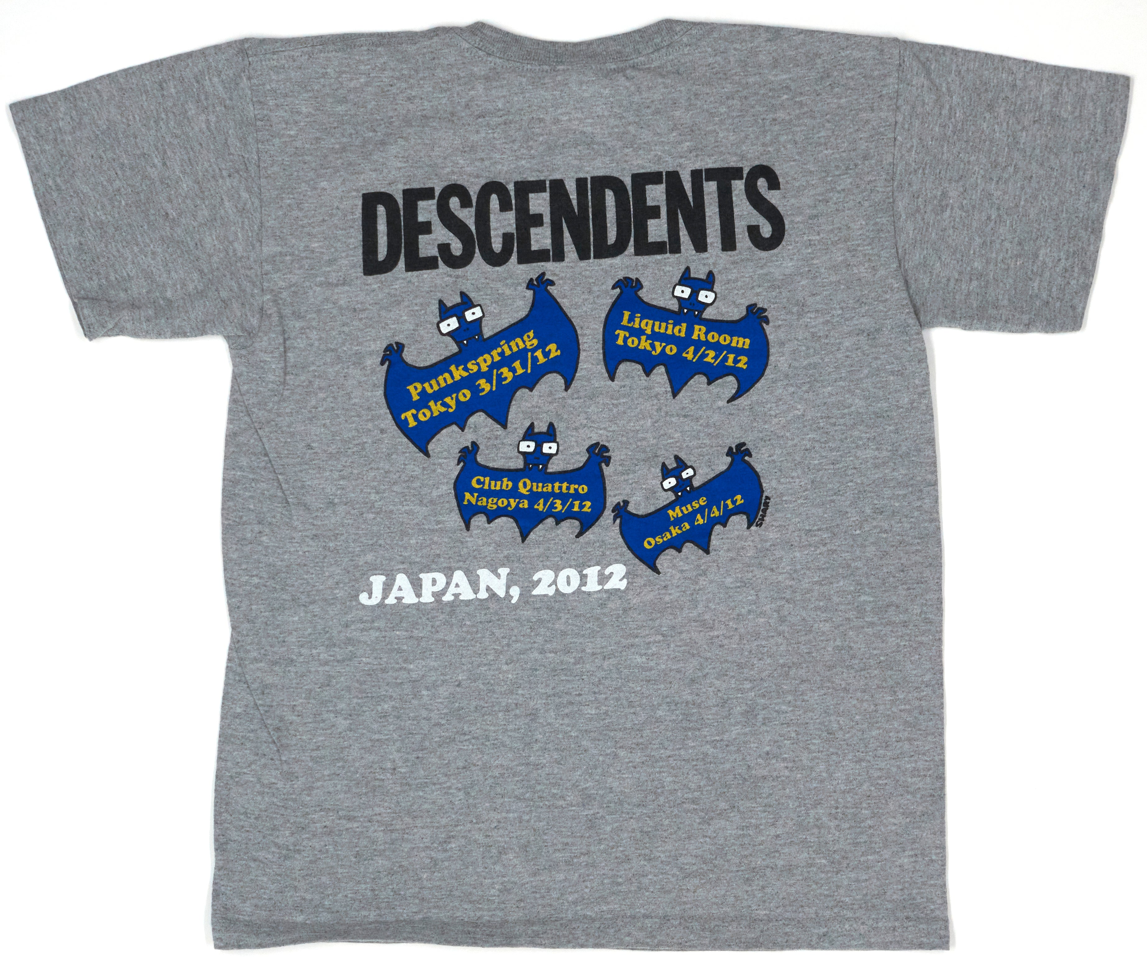Descendents - Bat Milo Japan 2012 Tour Shirt Size Youth Large