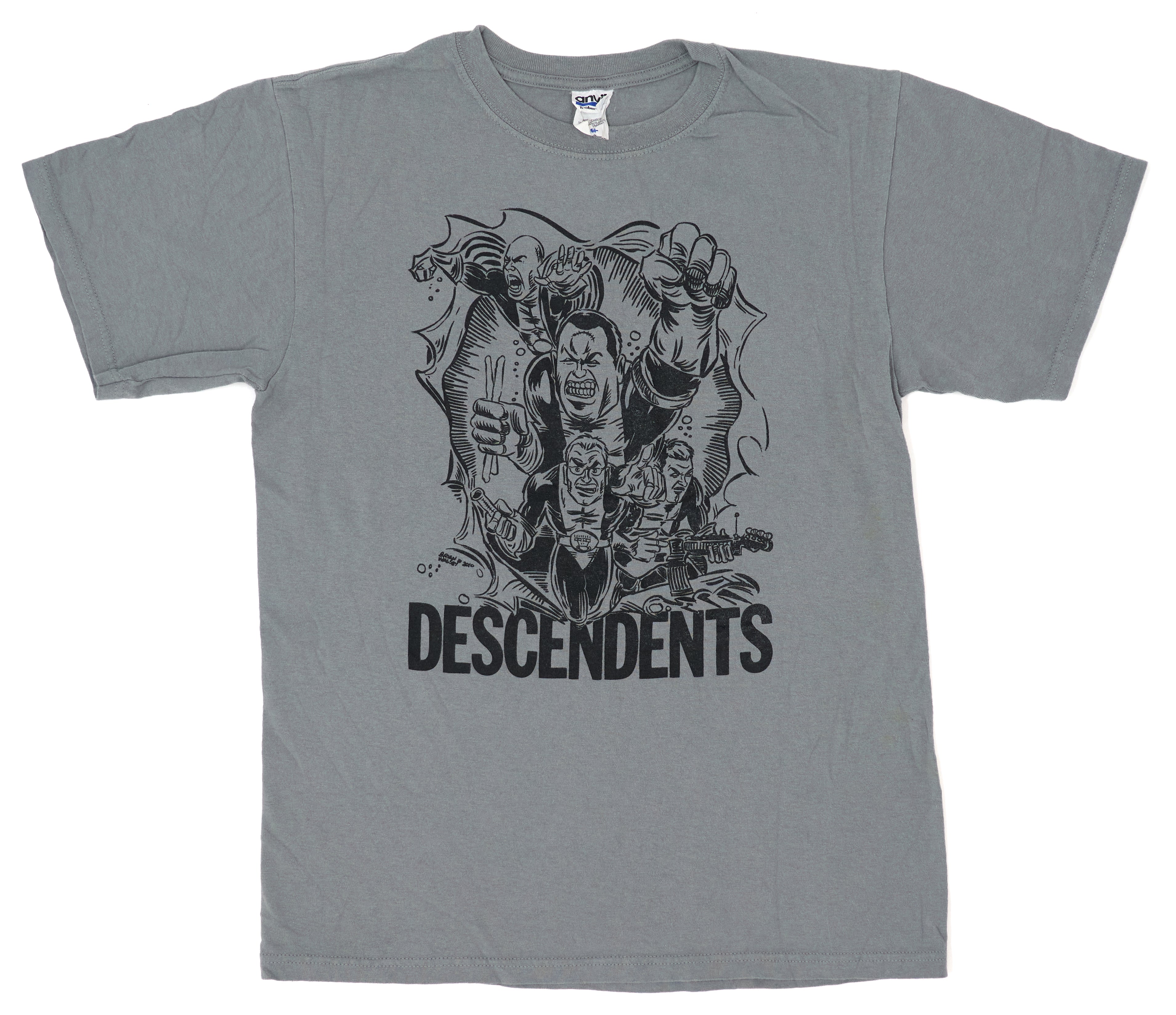 Descendents - Brian Walsby Comic Book Superhero Shirt Size Medium