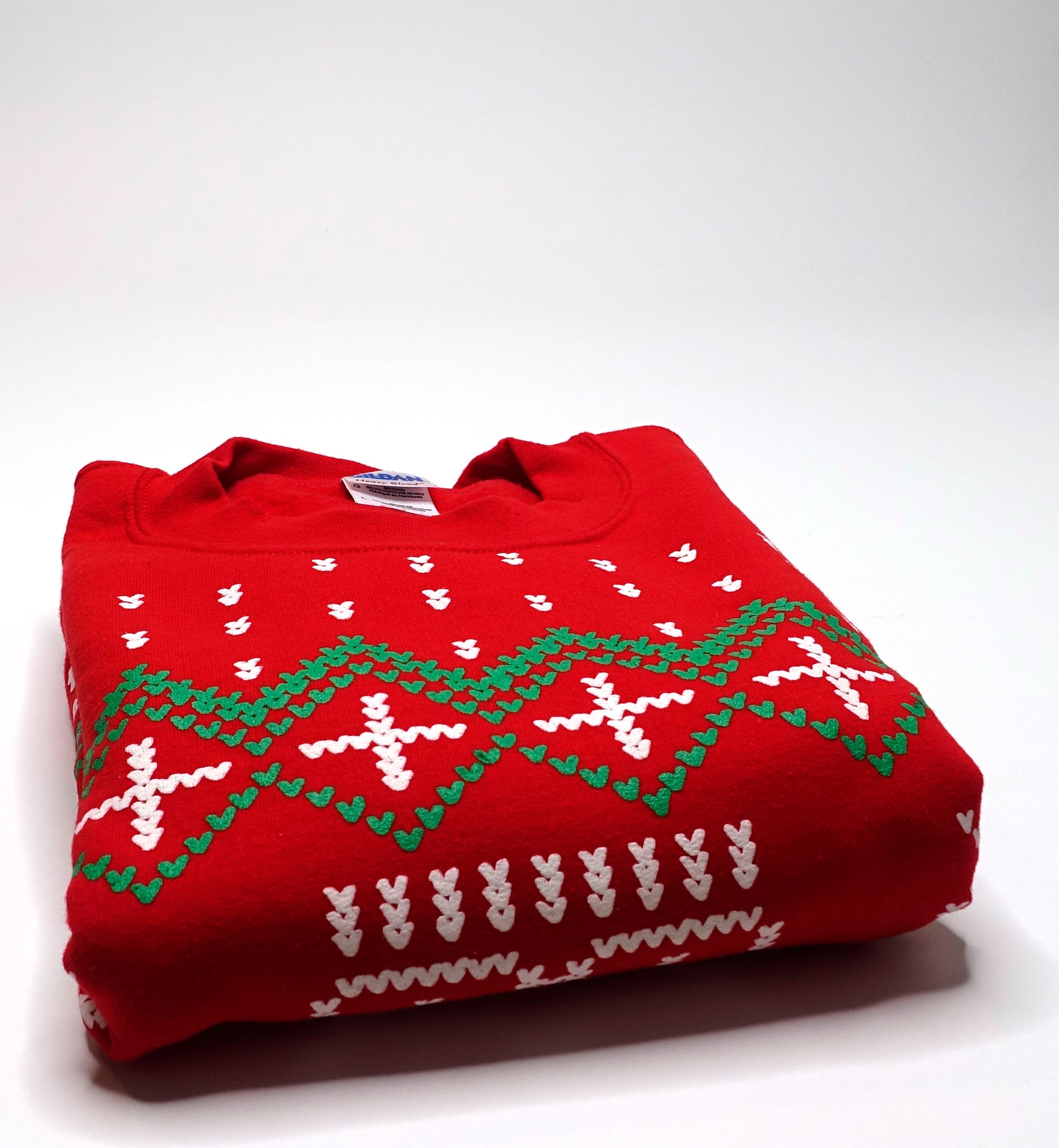 Descendents - Christmas / Holiday Red Crew Neck Sweat Shirt Size Large