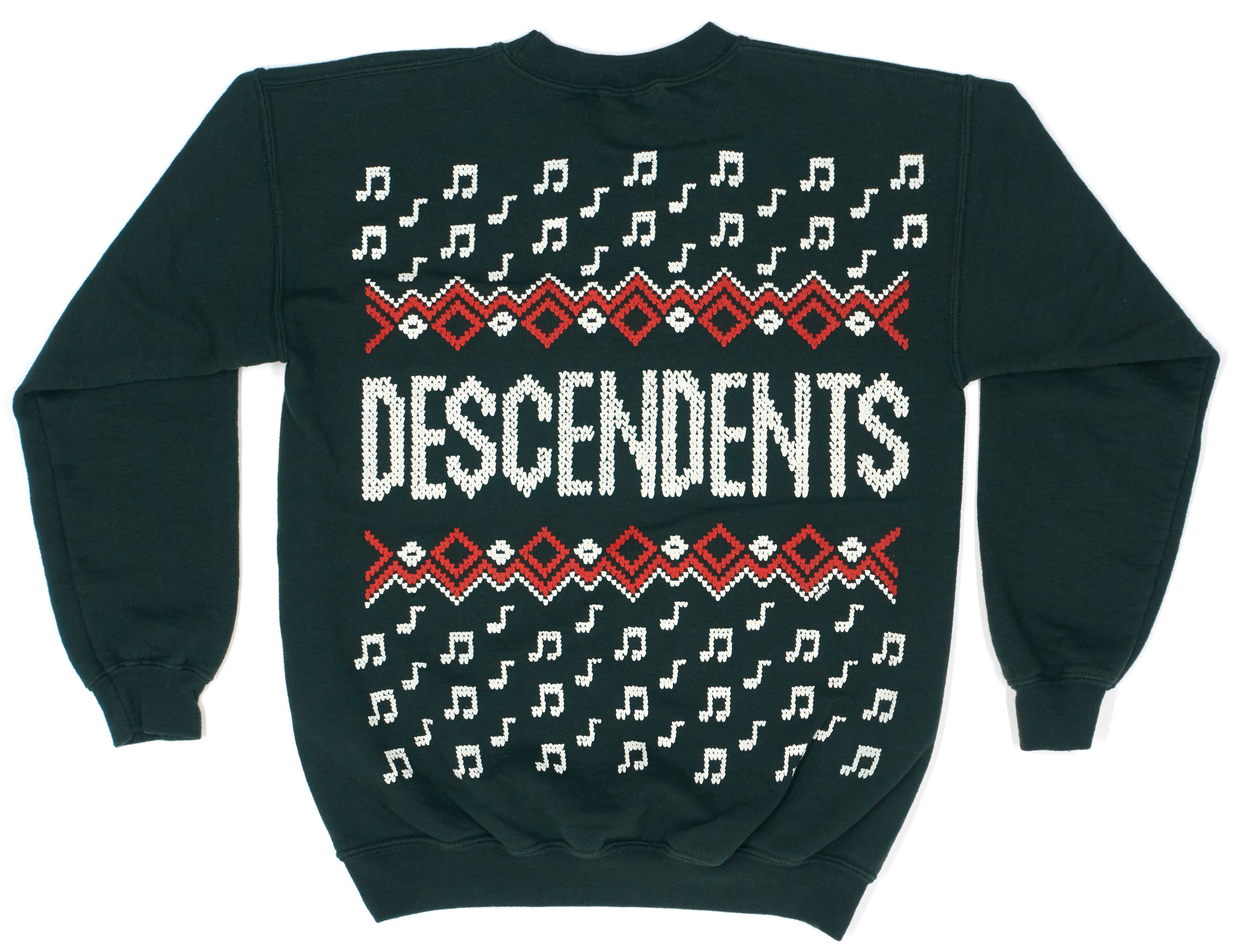 Descendents - Christmas / Holiday Green Crew Neck Sweat Shirt Size Youth Large