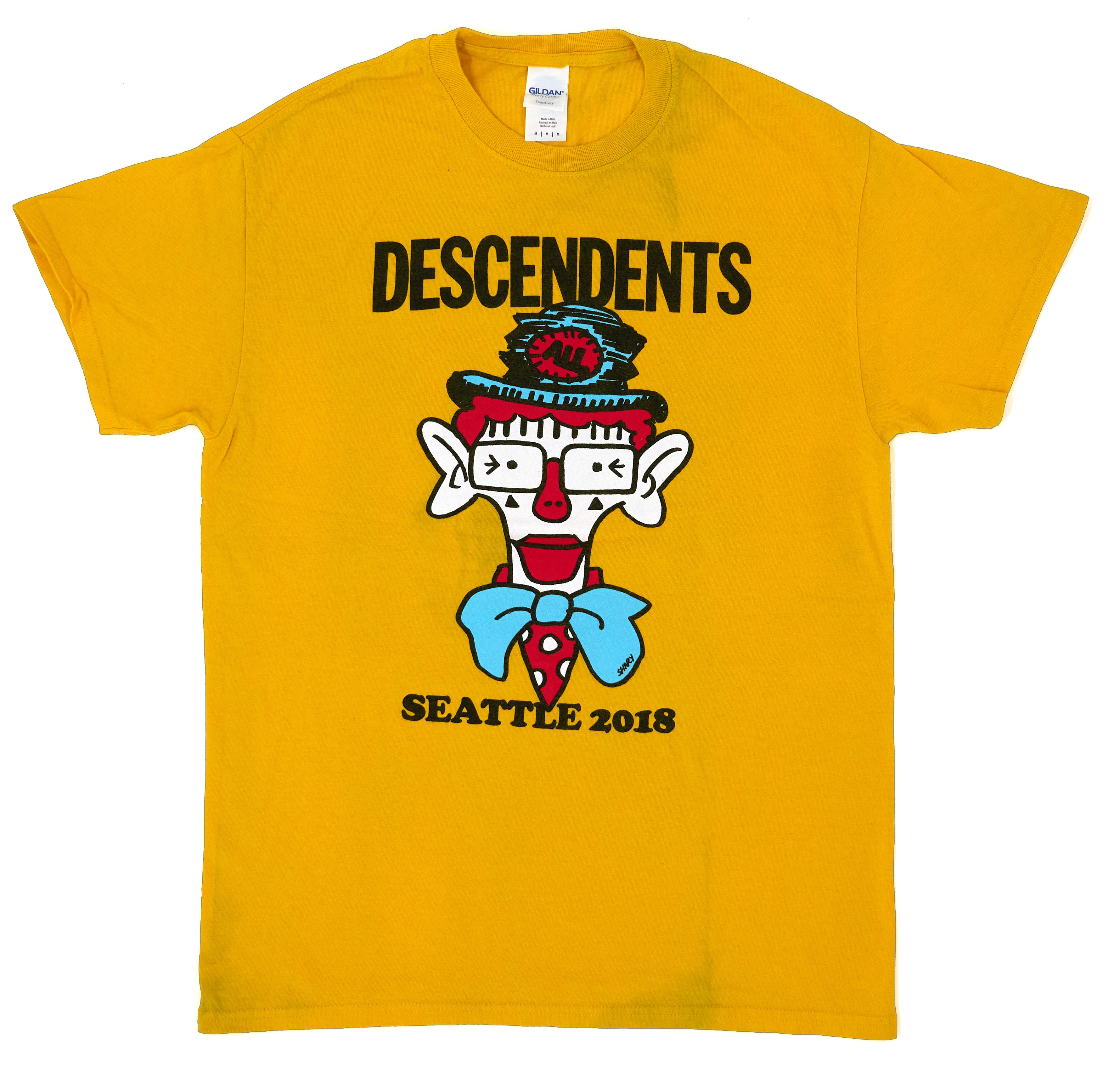 Descendents - Clown Milo Seattle, WA 2018 Tour Shirt Size Medium