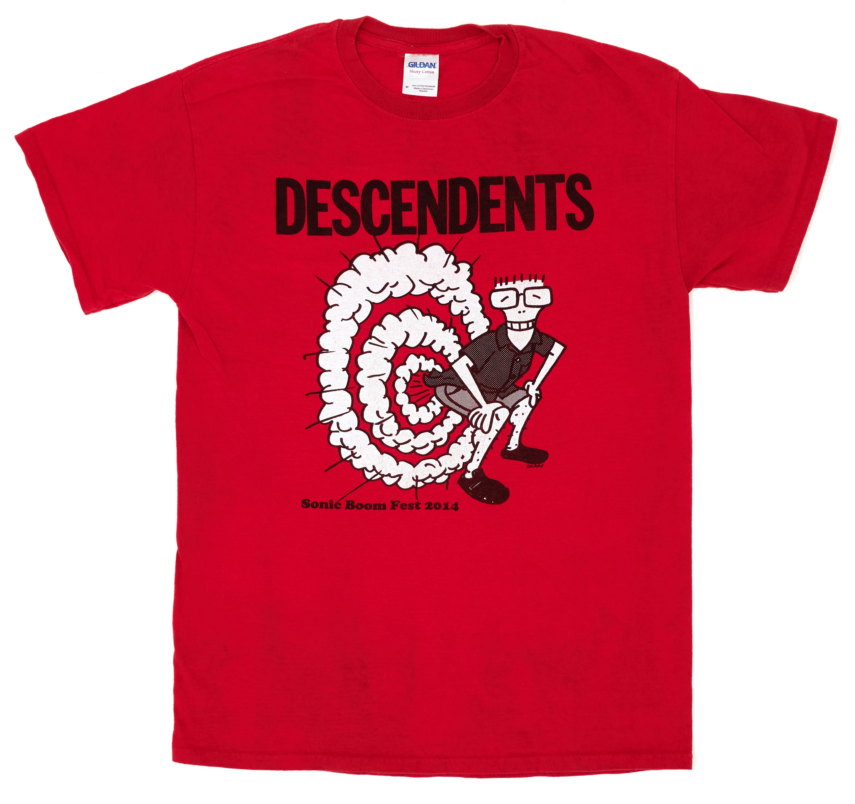 Descendents - Fartin' Milo Sonic Boom Fest England 2014 Tour Shirt Size Medium