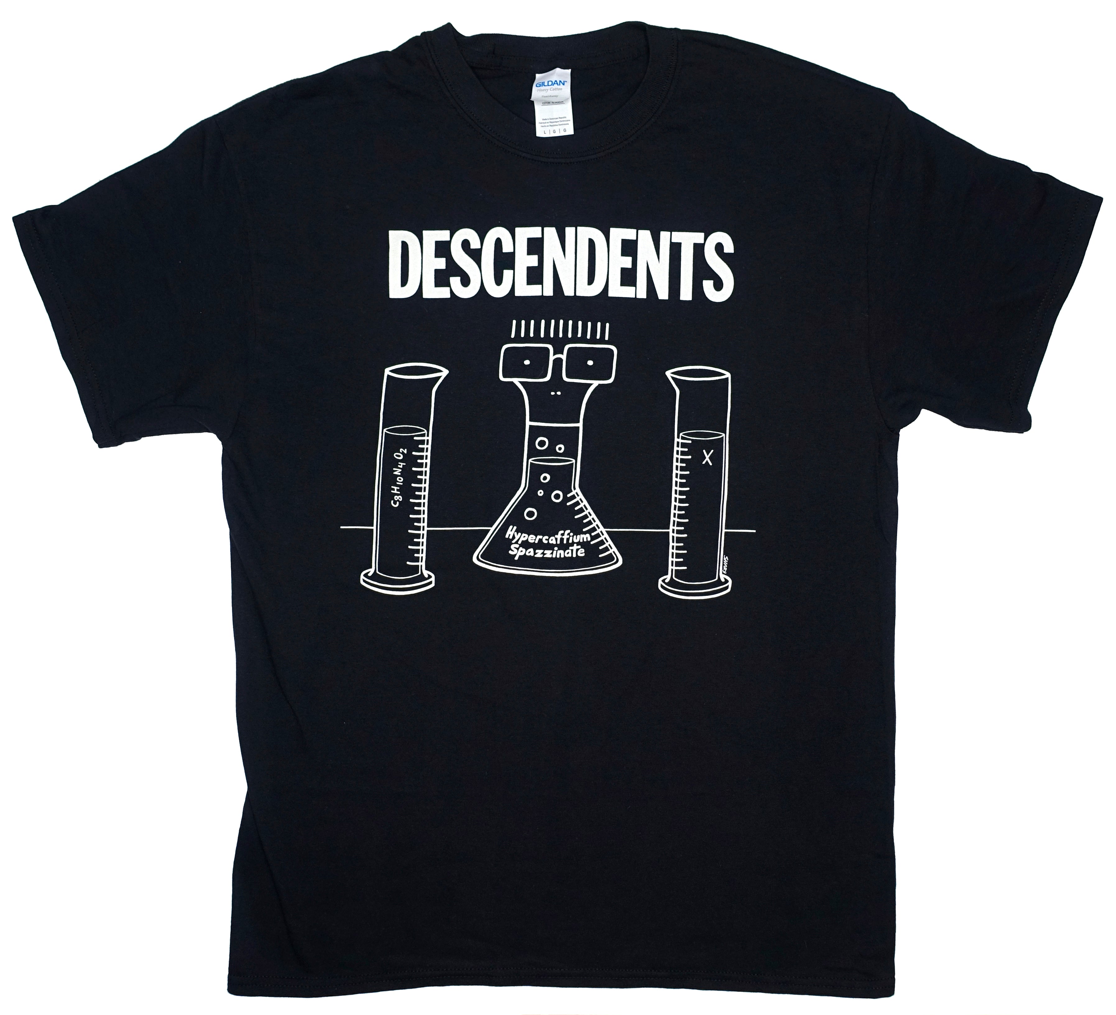 Descendents - Hypercaffium Spazzinate 2017 World Tour Shirt (Bonus Dates) Size Large