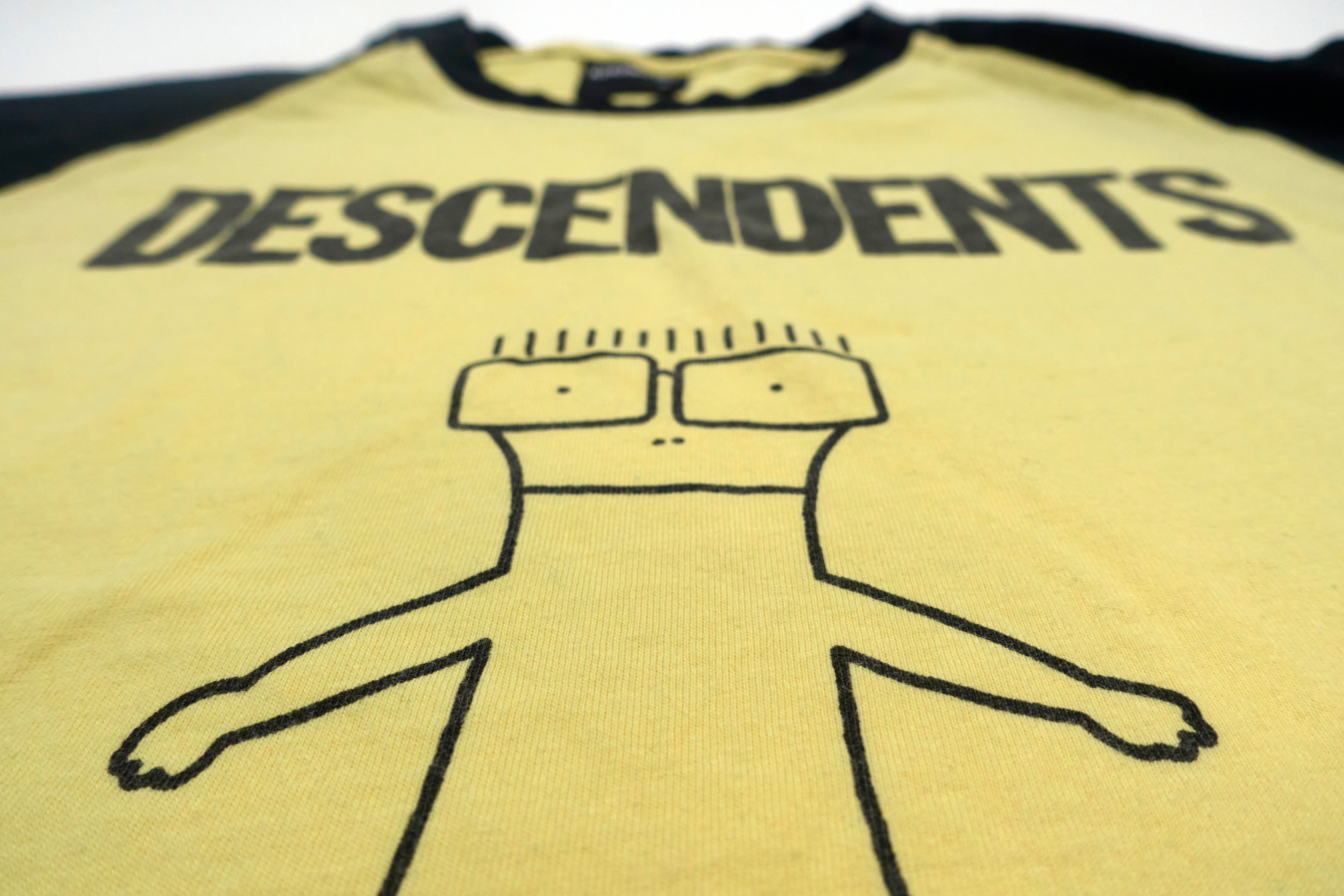 Descendents - I Don't Want To Grow Up Yellow Raglan Tour Shirt Size Small