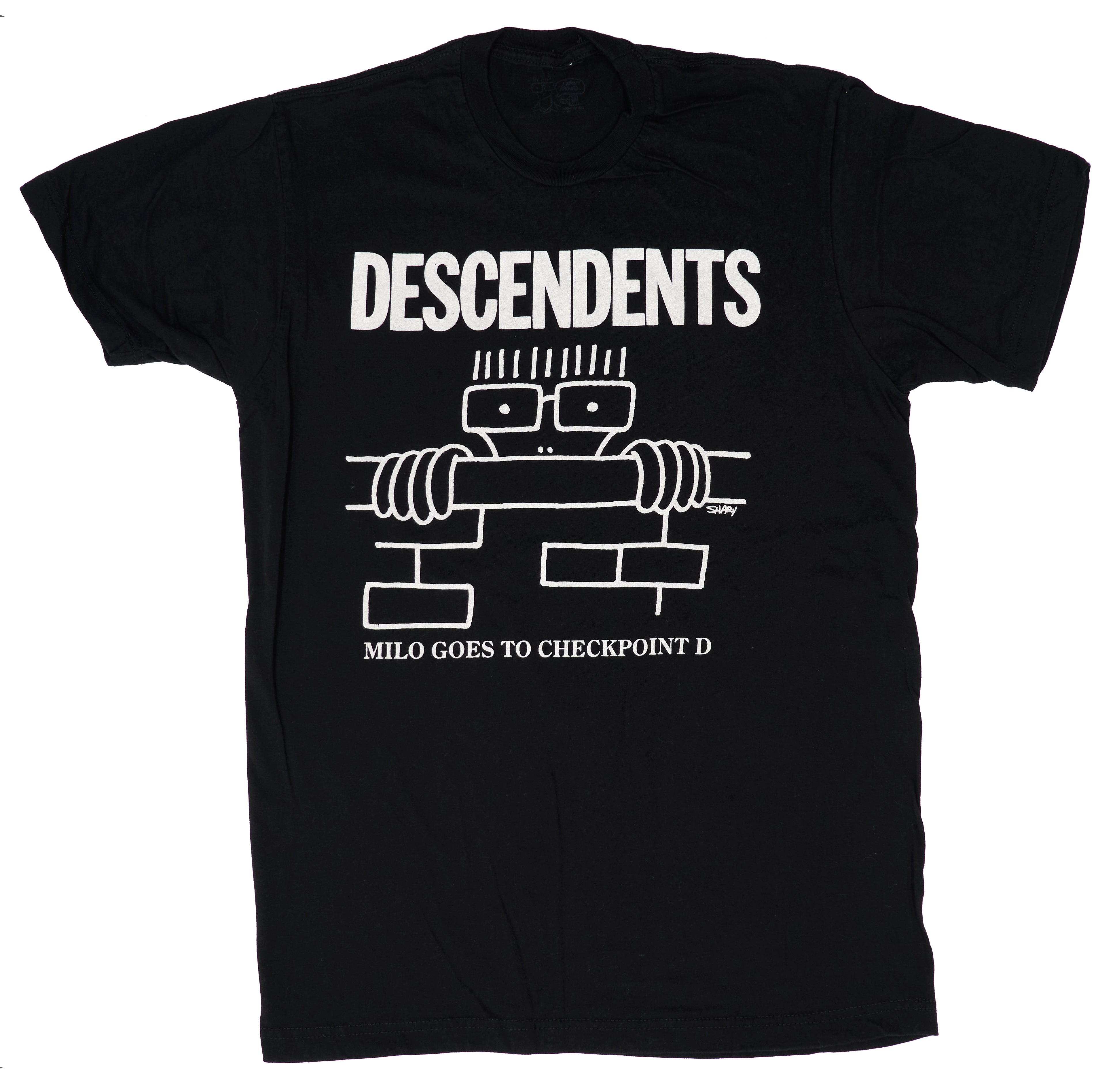 Descendents - Milo Goes To Checkpoint D "I Wasn't There" Edition 2011 Tour Shirt Size Medium