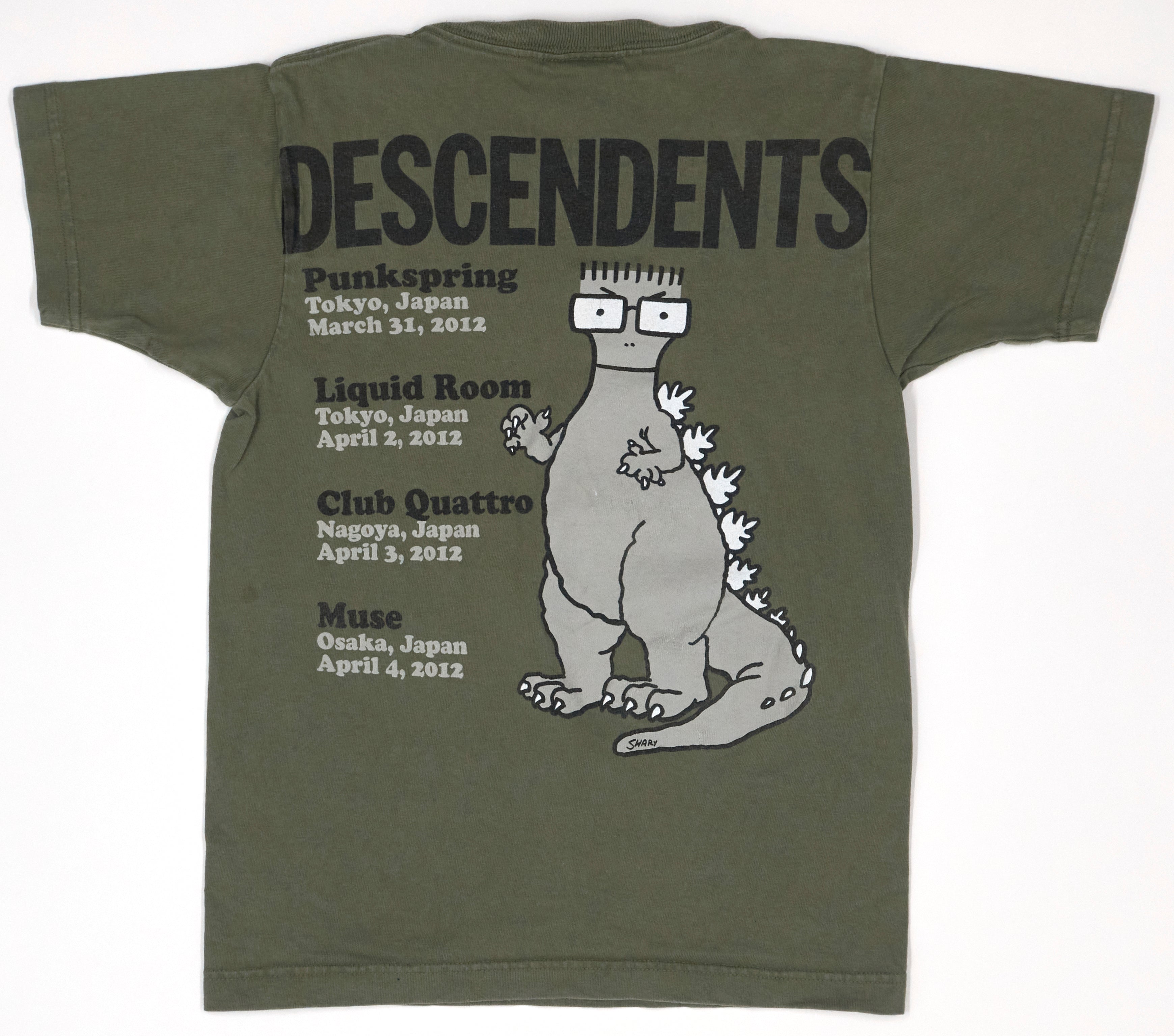 Descendents - Nerd Total Attack Japan 2012 Tour Shirt Size X-Small