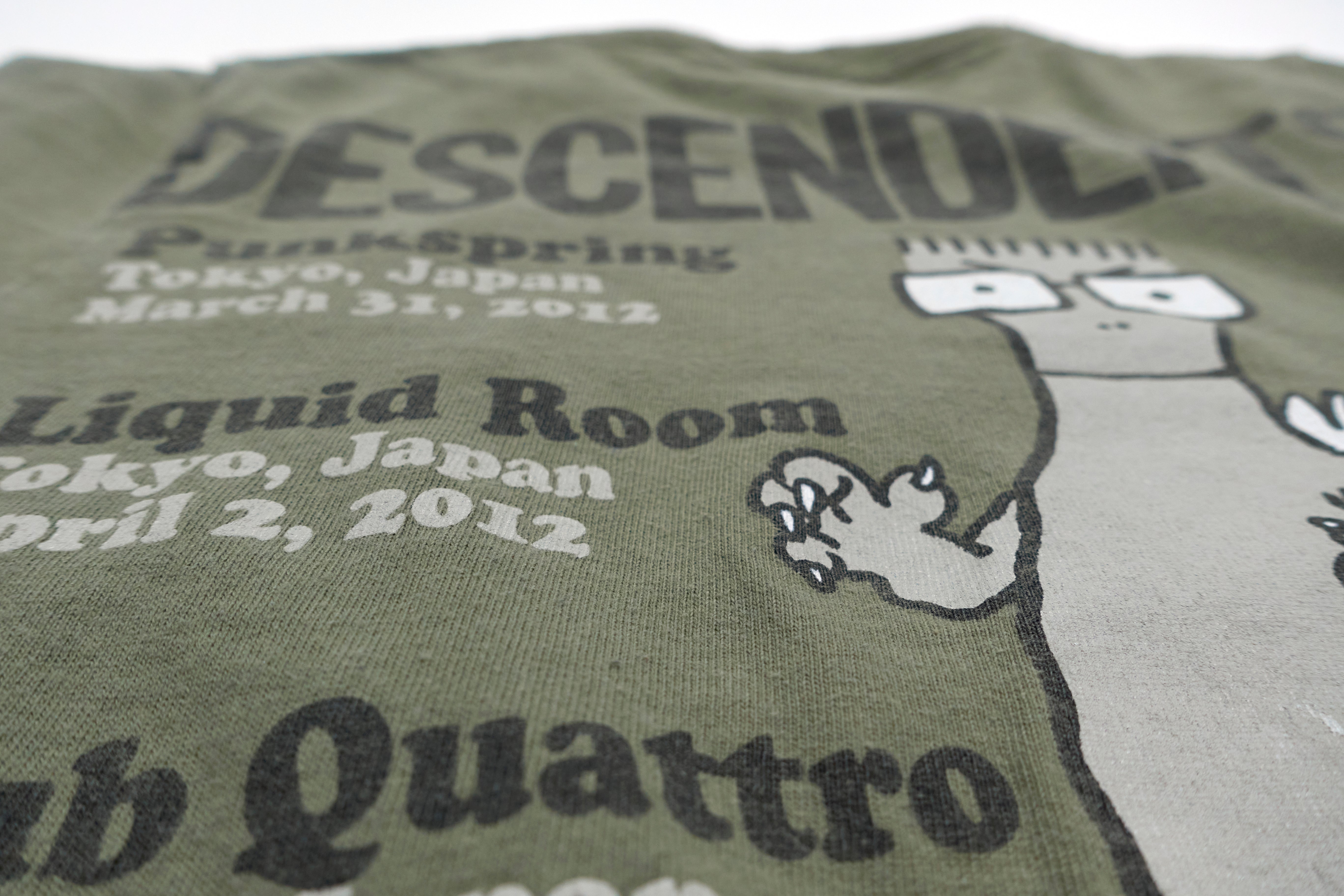 Descendents - Nerd Total Attack Japan 2012 Tour Shirt Size X-Small