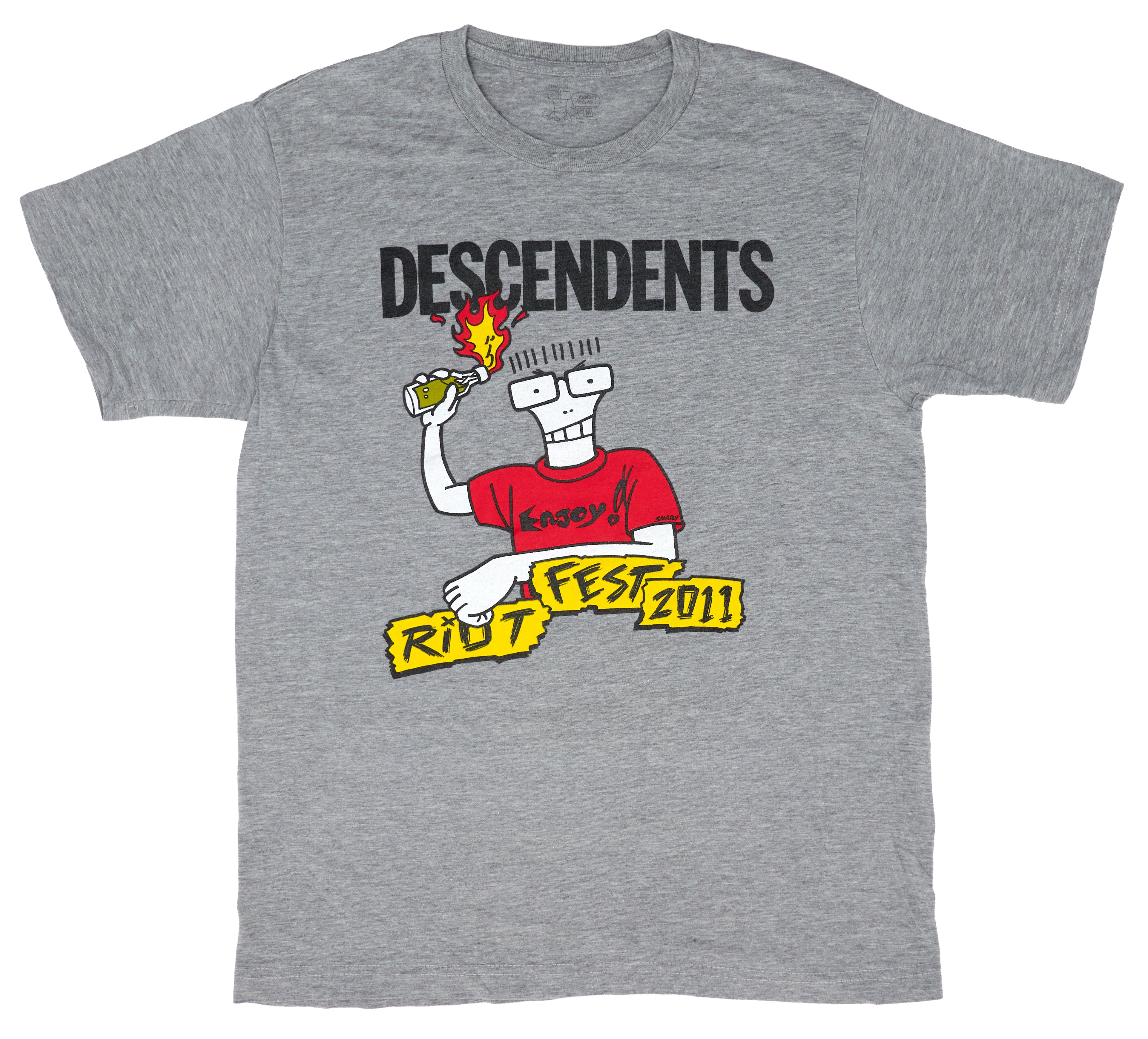 Descendents - Riot Fest Chicago 2011 "I Wasn't There" Edition Tour Shirt Size Medium