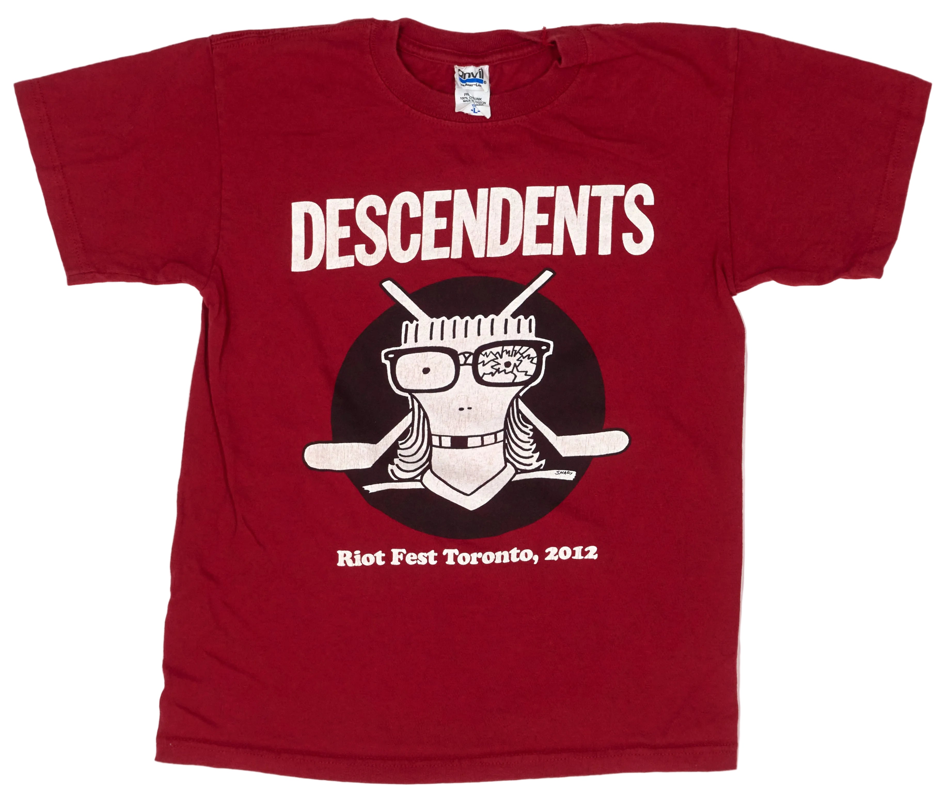 Descendents - Riot Fest Toronto 2012 Tour Shirt Size Youth Large