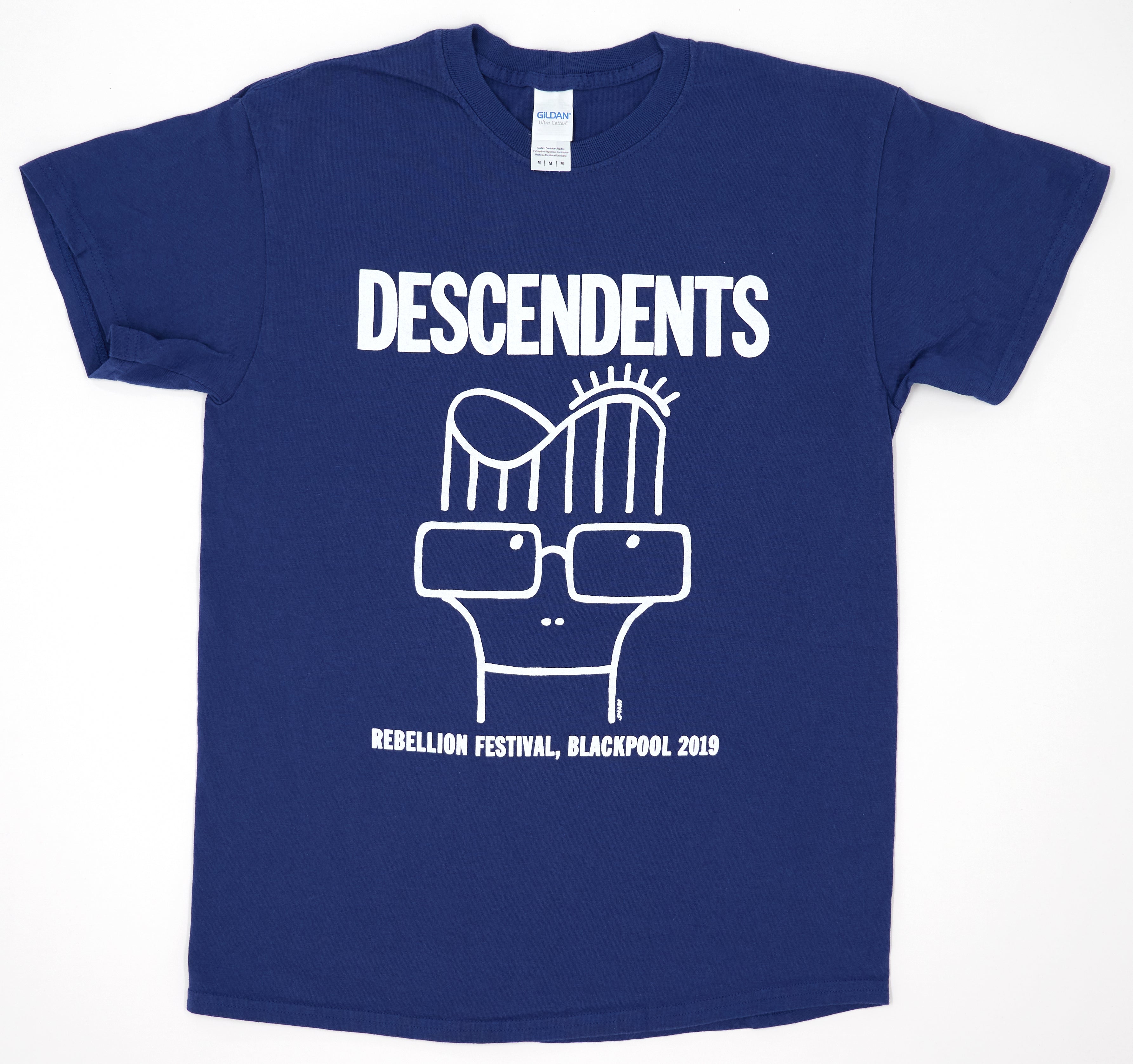 Descendents - Rollercoaster Head Milo Rebellion Fest Blackpool, UK 2019 Tour Shirt Size Medium