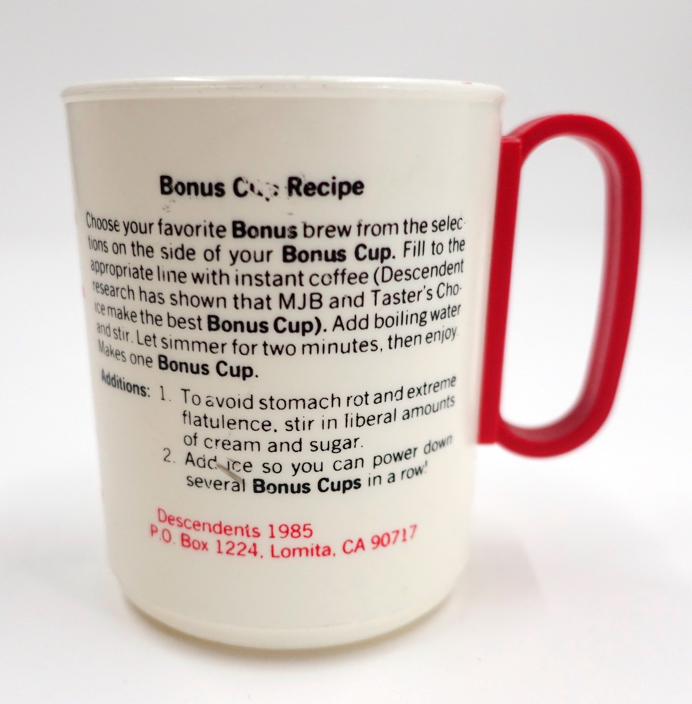 Descendents - Vintage 80's Official Bonus Cup