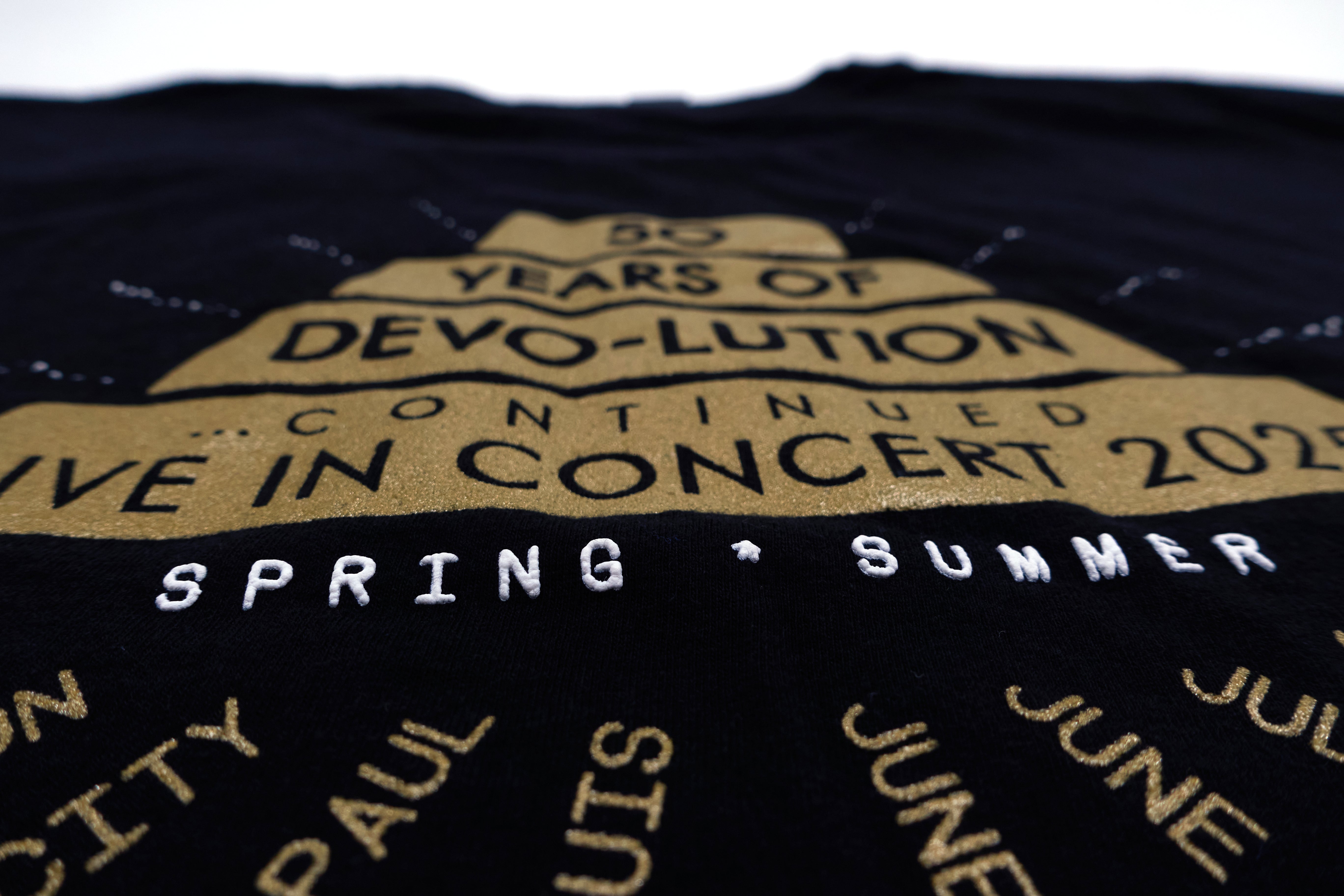 Devo – Fifty Years Of Devo-lution Spring / Summer 2025 Tour Shirt Size Large