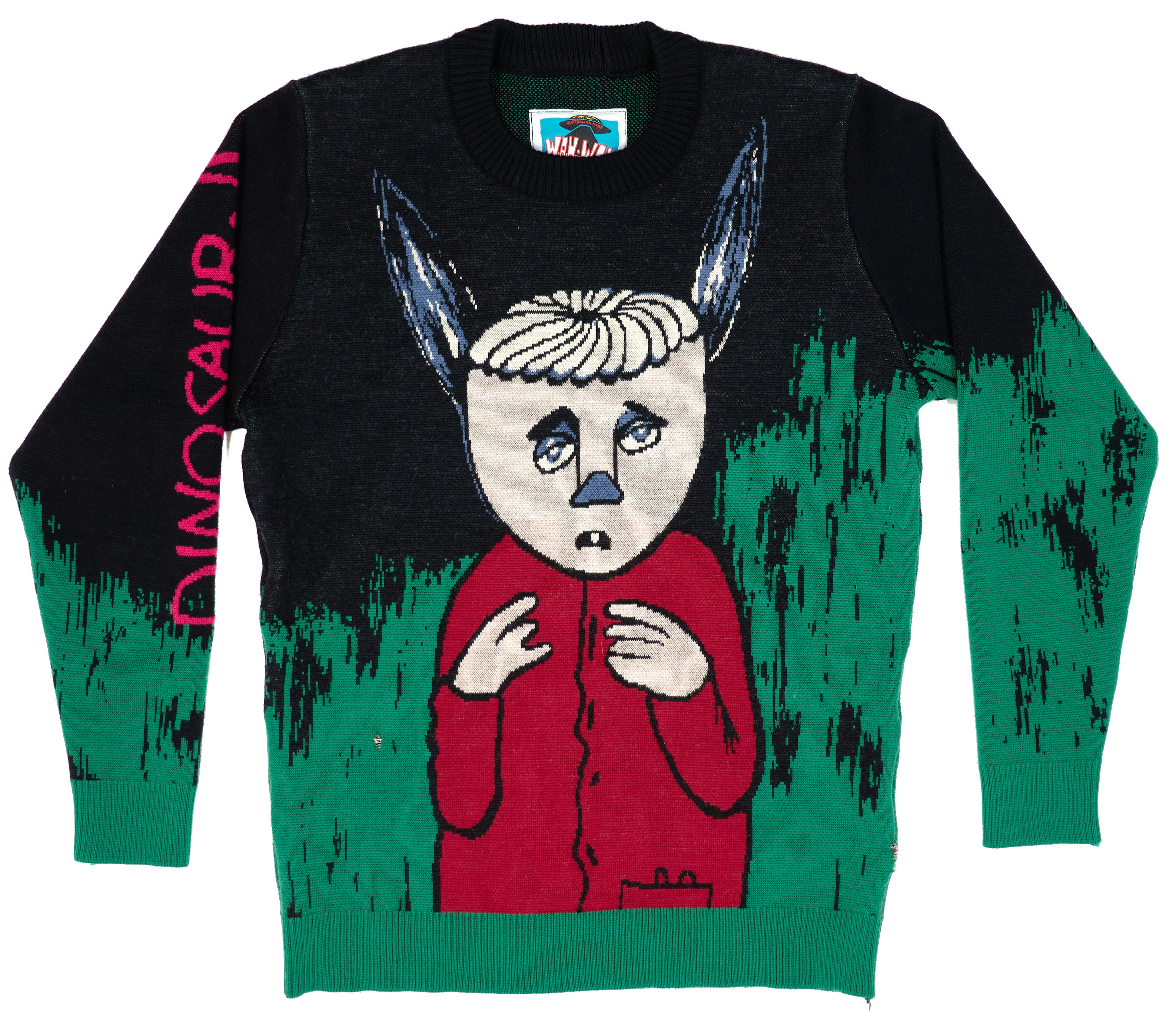 Dinosaur Jr. – Without A Sound Wah Wah Neil Blender Art Knitted Sweater Size Large