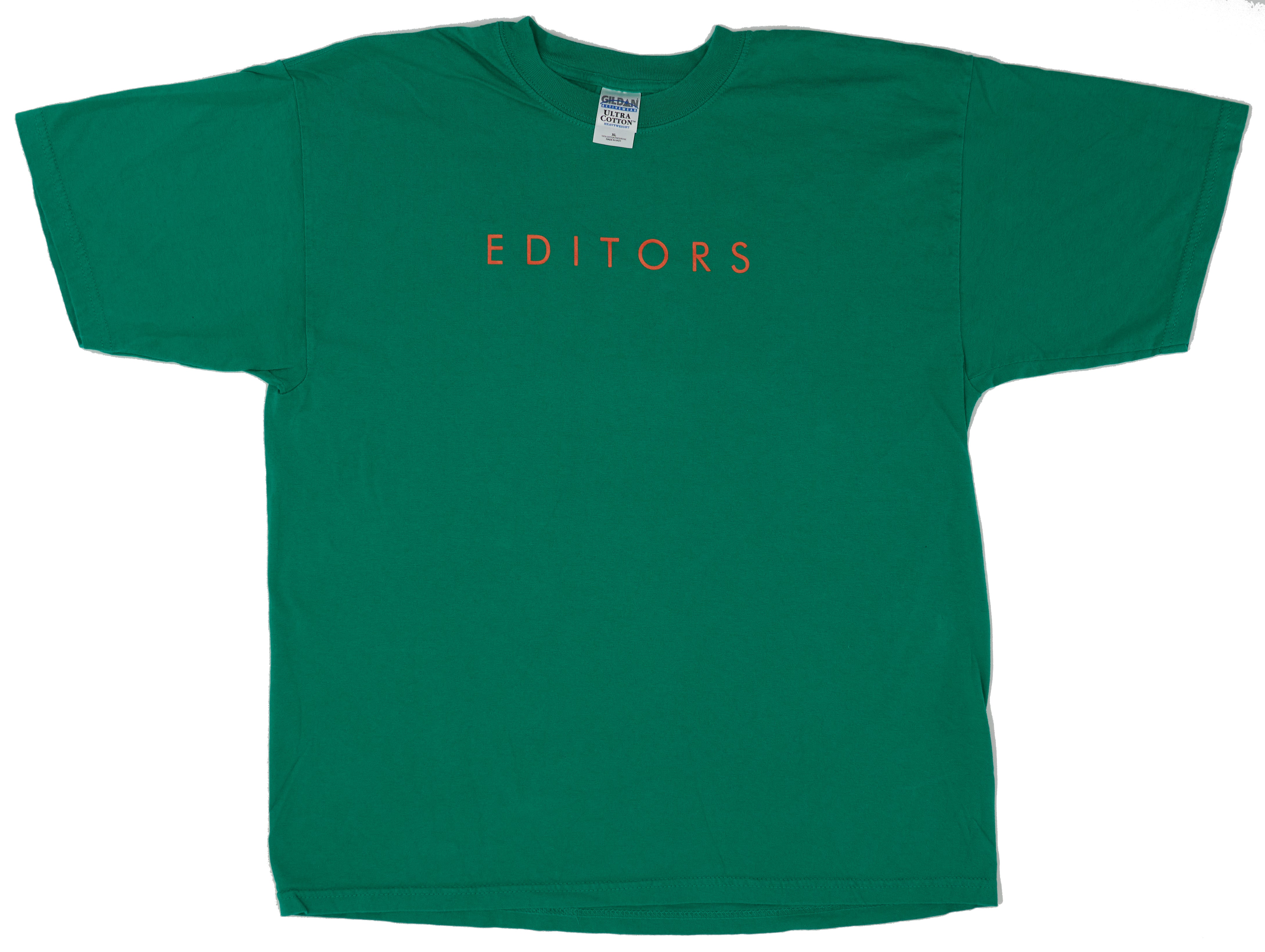 Editors - Orange Logo The Back Room 2005 Tour Shirt Size XL