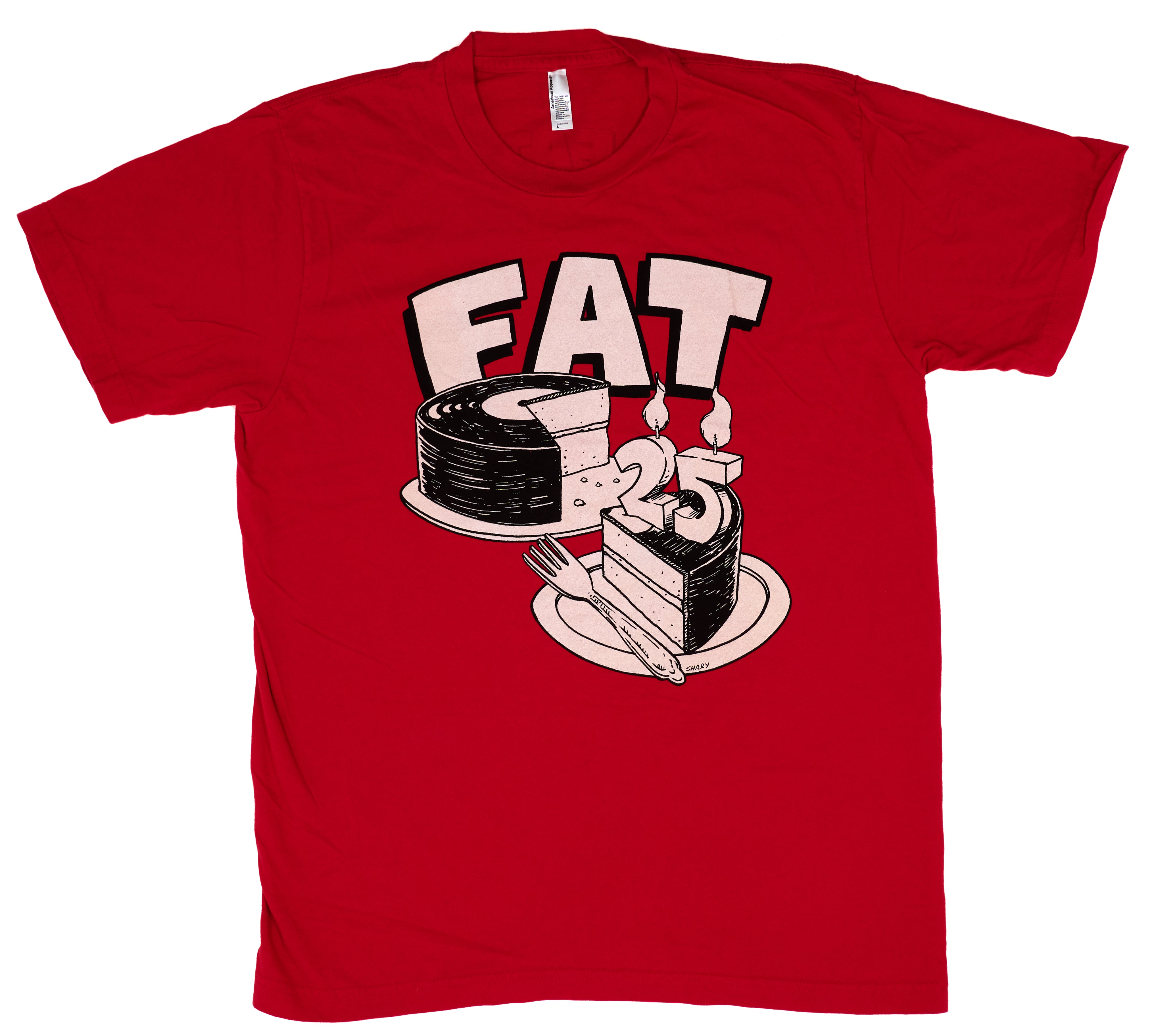 Fat Wreck Chords - Eat Cake 25th Anniversary Logo Shirt Size Large (Copy)