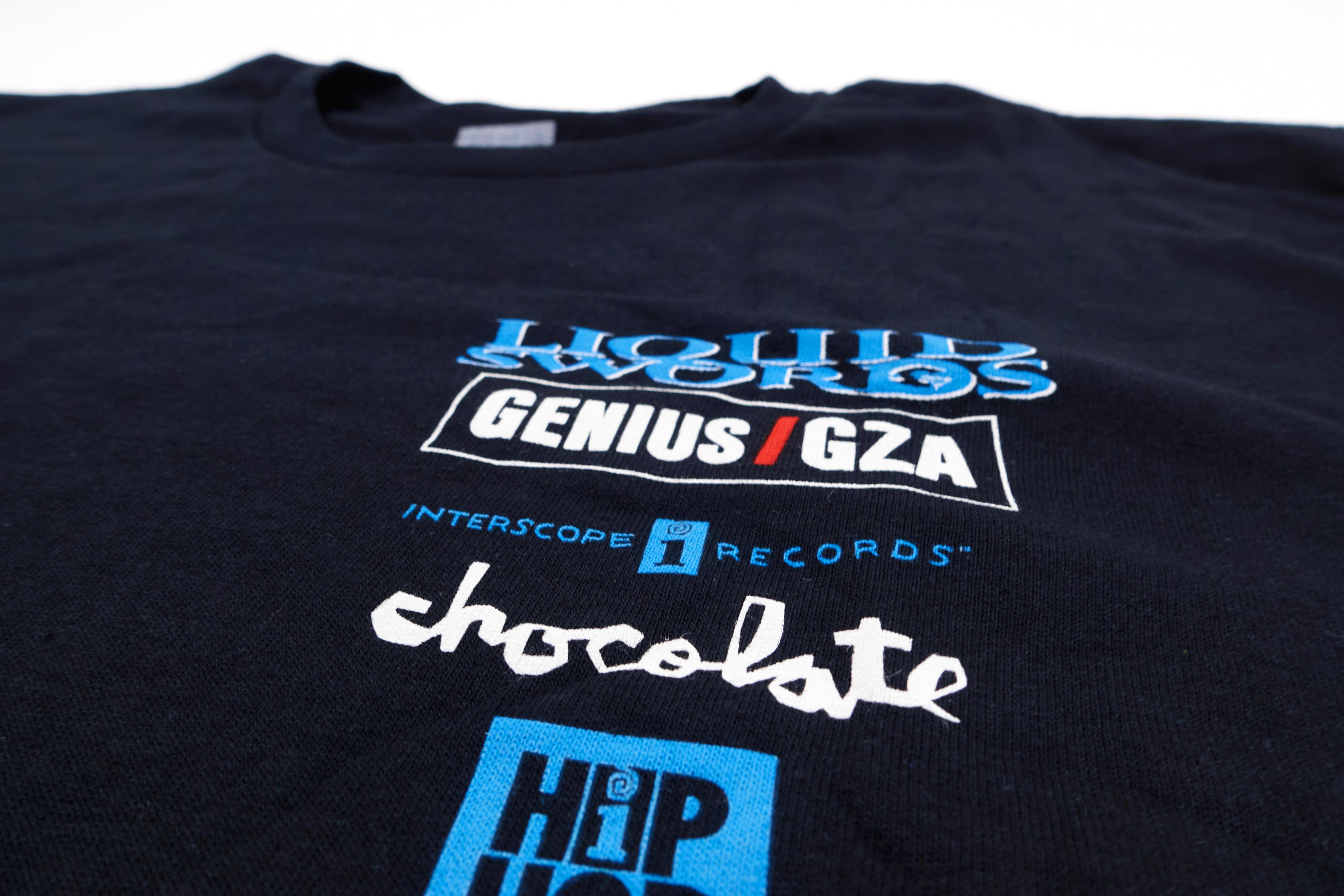 Genius GZA - Liquid Swords Chocolate Skateboards Hip Hop 50 Long Sleeve Shirt Size Large