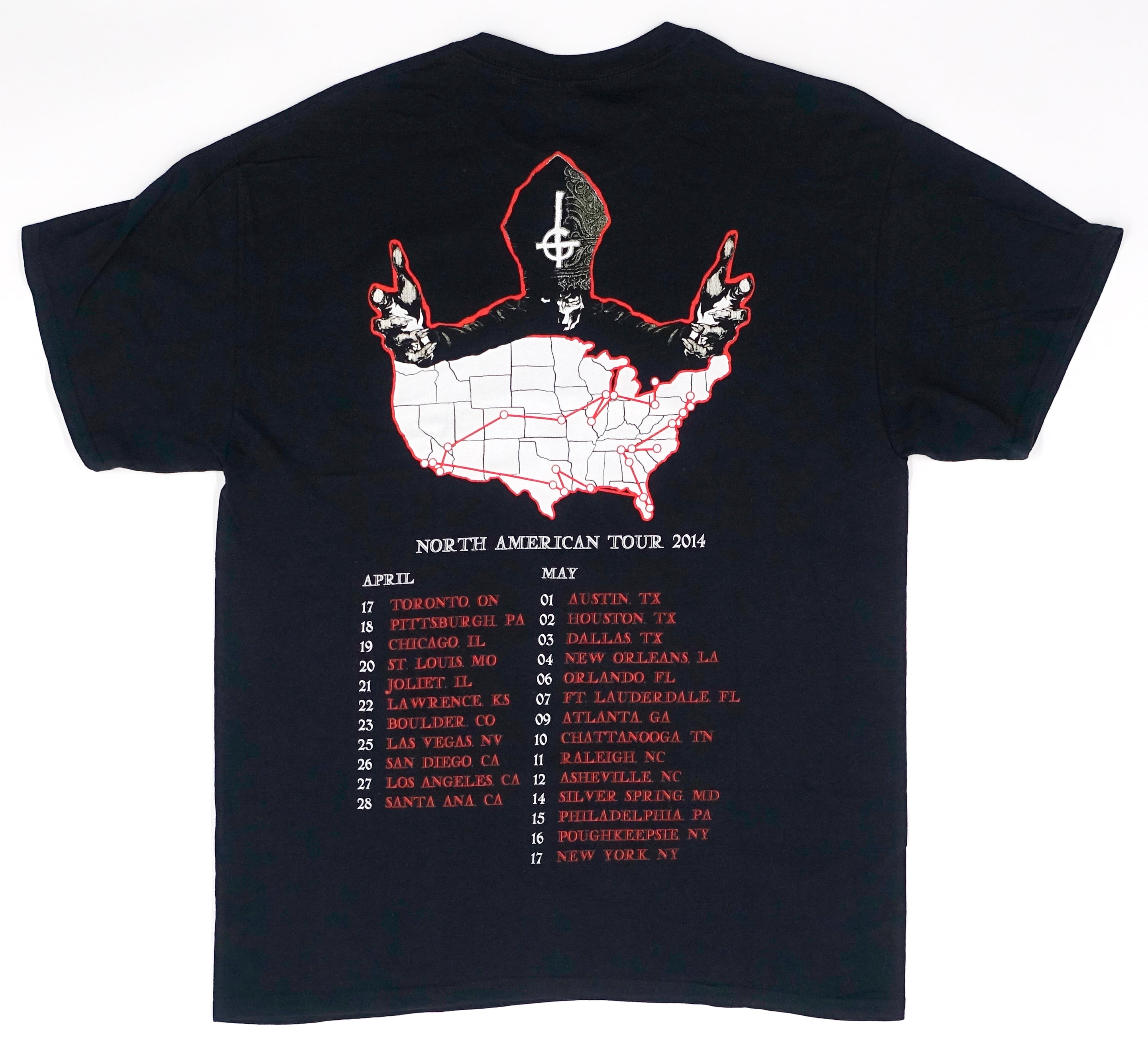 Ghost – Infestissumam North American 2014 Tour Shirt Size Large