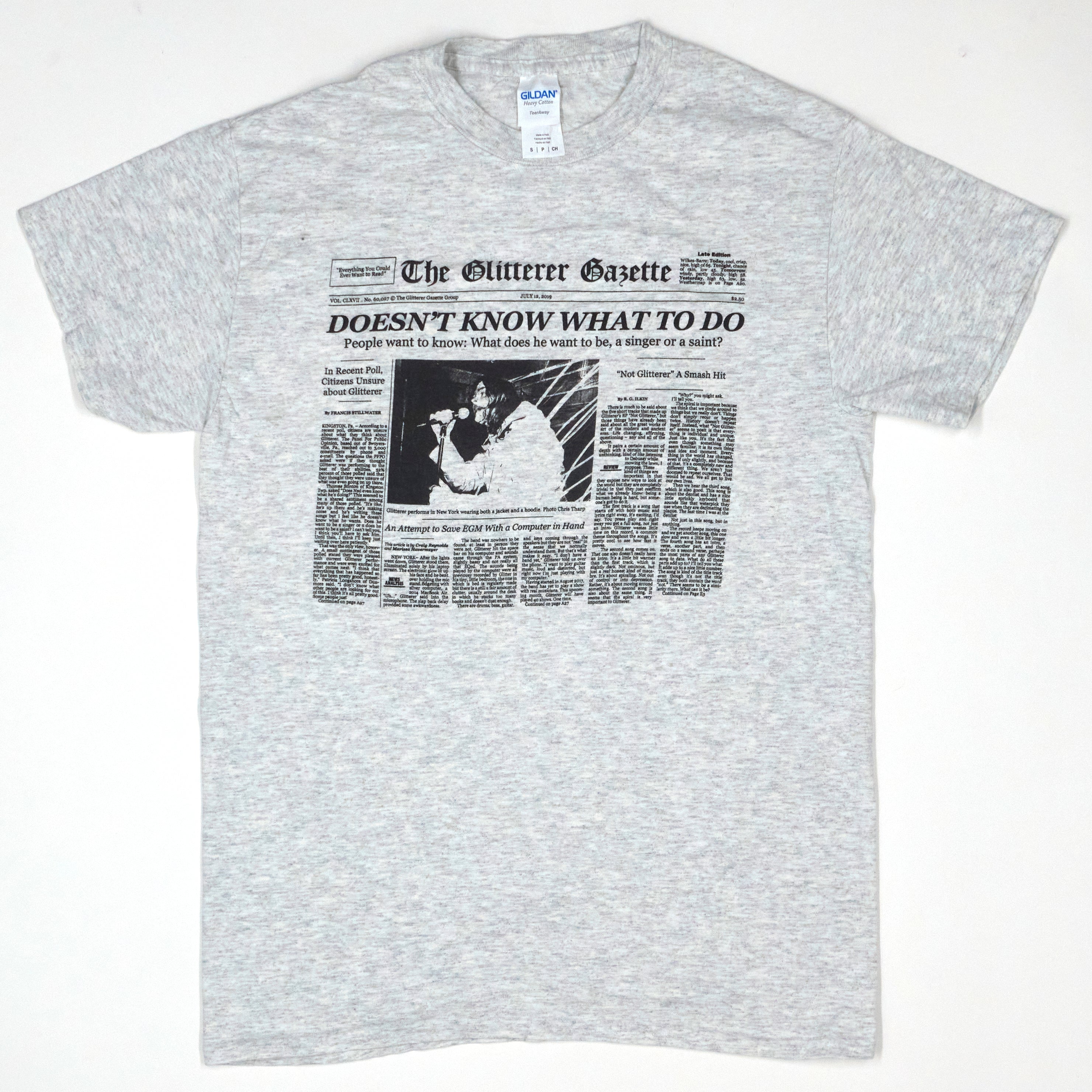 Glitterer – Gazzette / Looking Through The Shades Tour Shirt Size Small