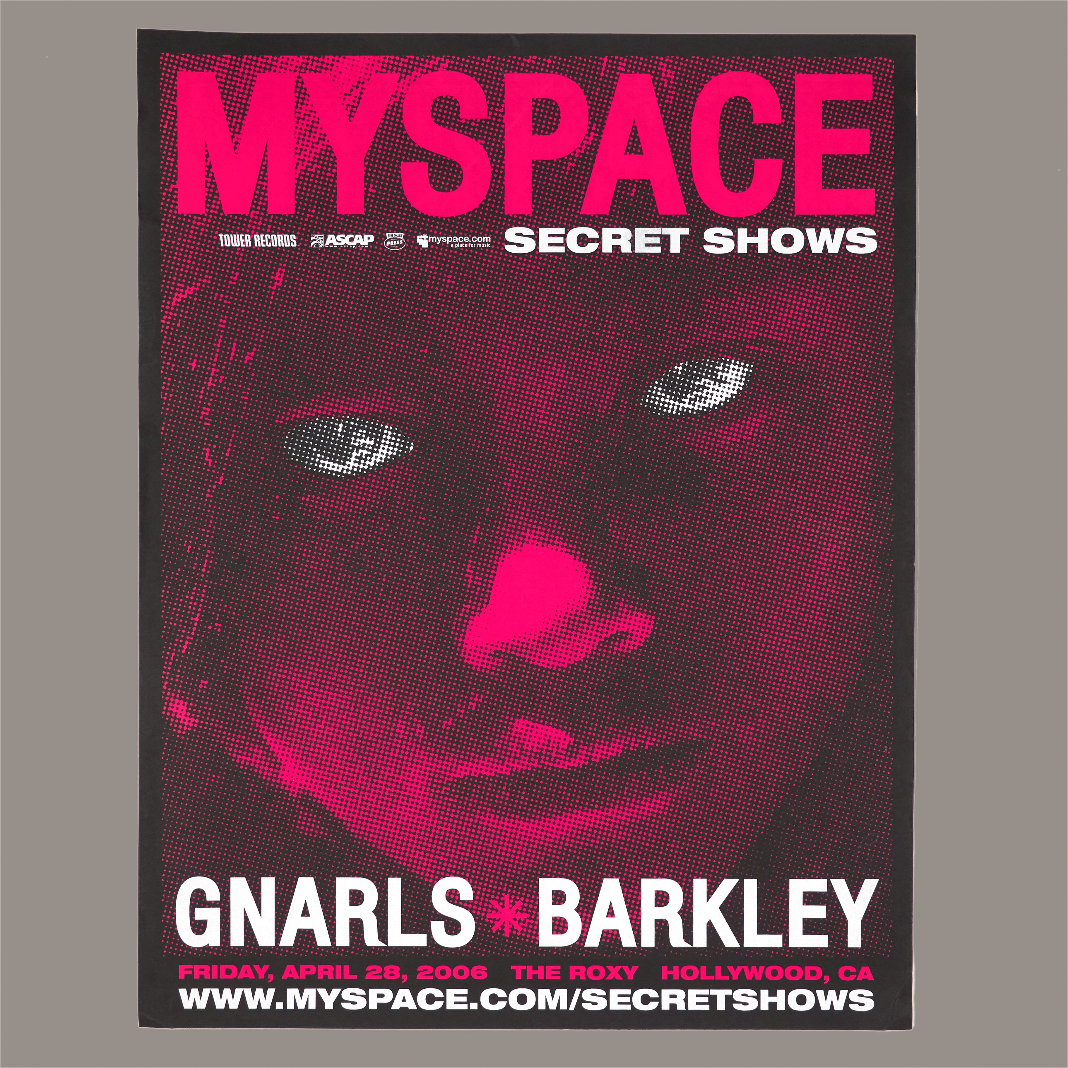 Gnarls Barkley - (1st Show EVER!) 2006 MySpace Secret Show 18"X 24" Silkscreened Poster #1/500