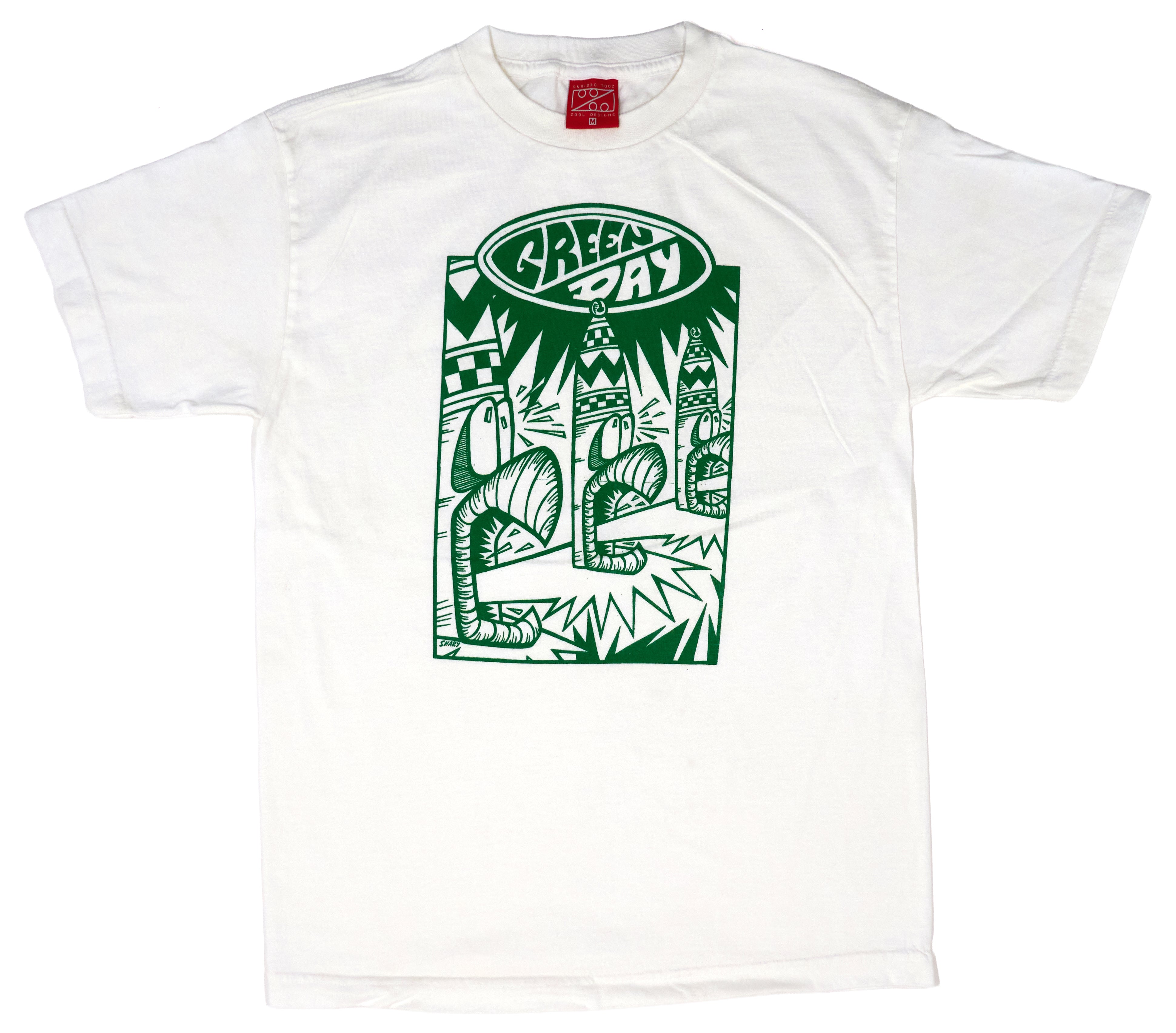 Green Day - Toucan Chris Shary Design Shirt Size Medium