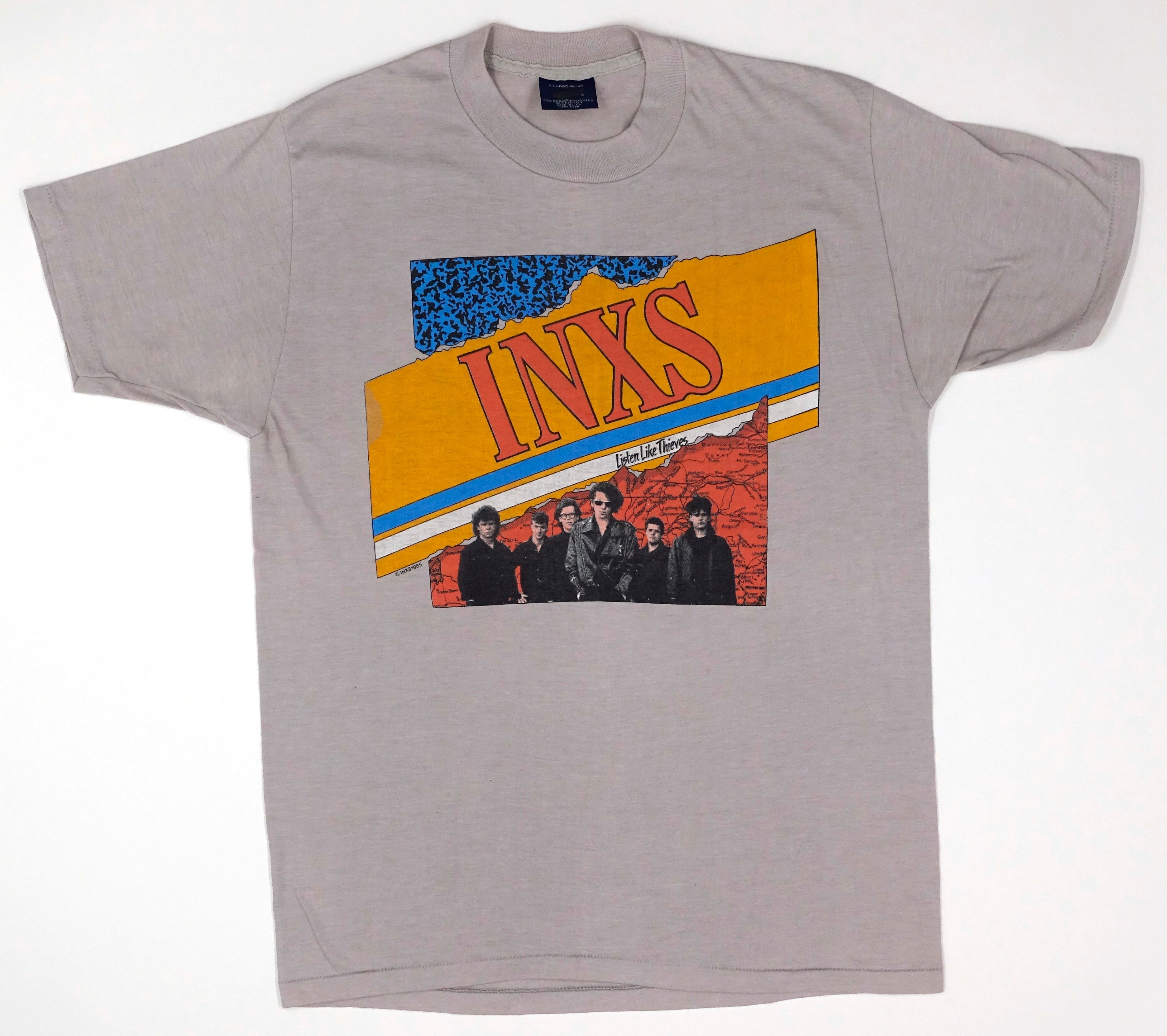 INXS - Listen Like Thieves 1985 USA Tour Shirt Size XL
