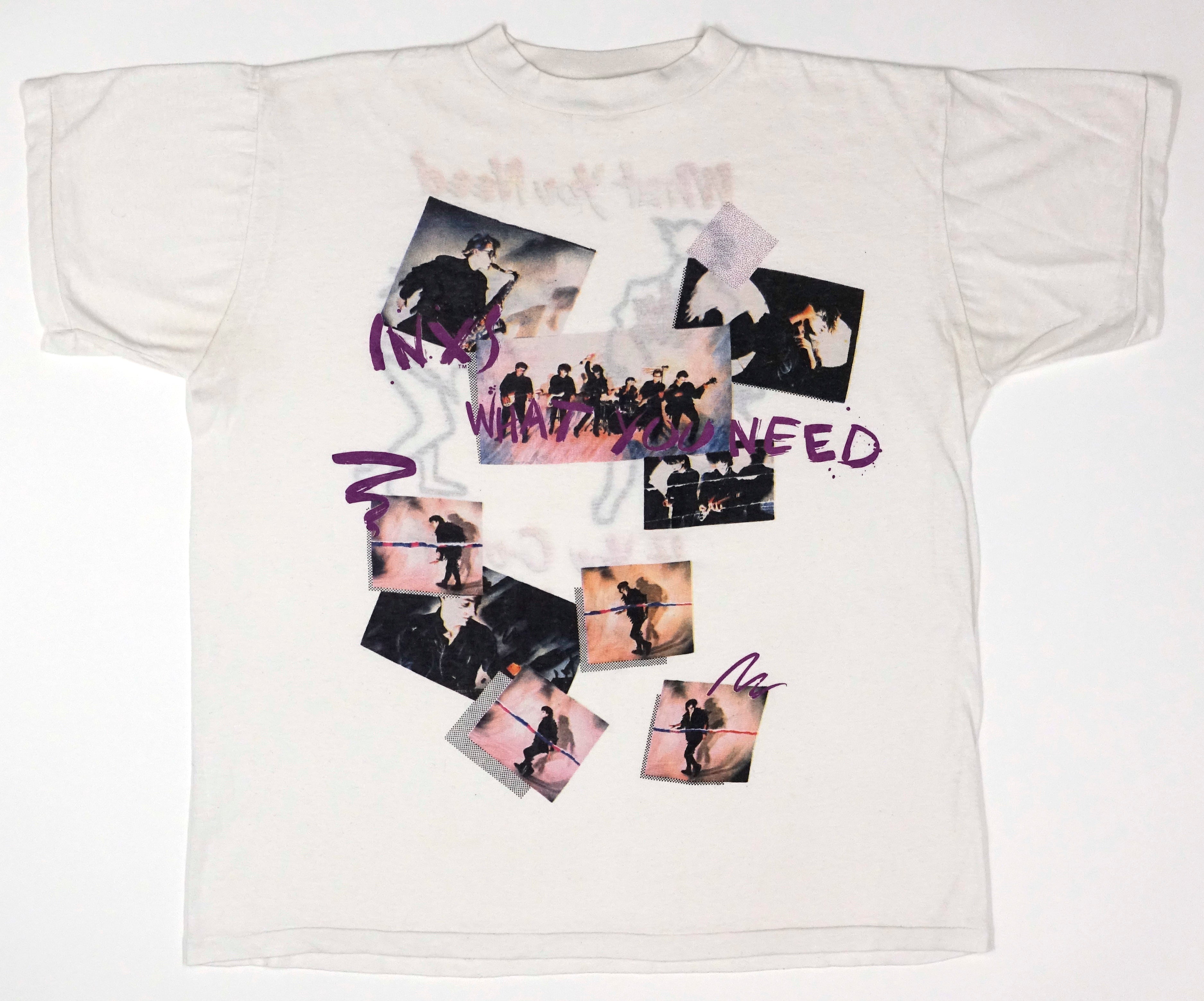 INXS - What You Need / Listen Like Thieves 1985 Tour 50/50 Shirt Size XL