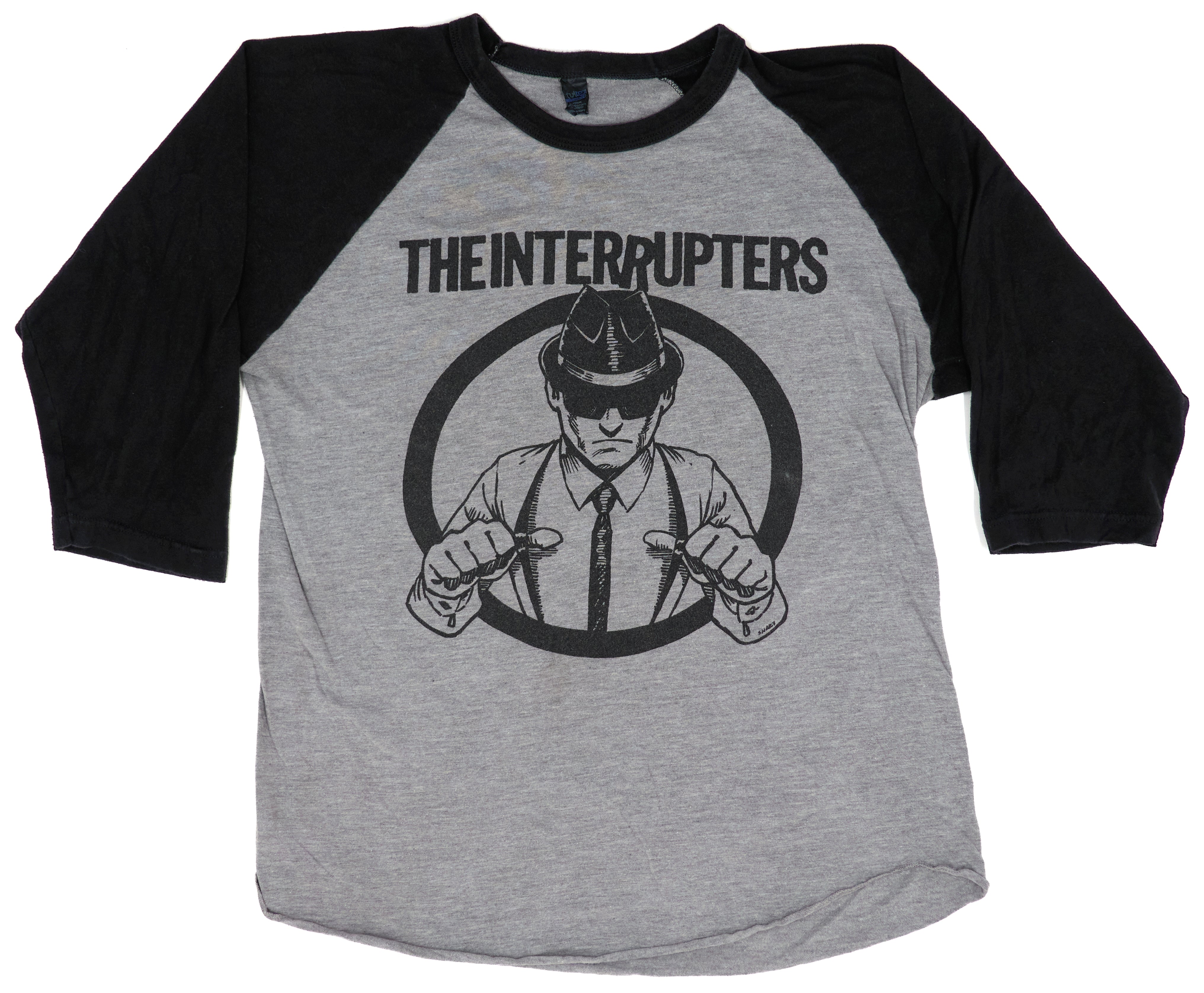 Interrupters - Shary Ska Man Raglan Tour Shirt Size Large