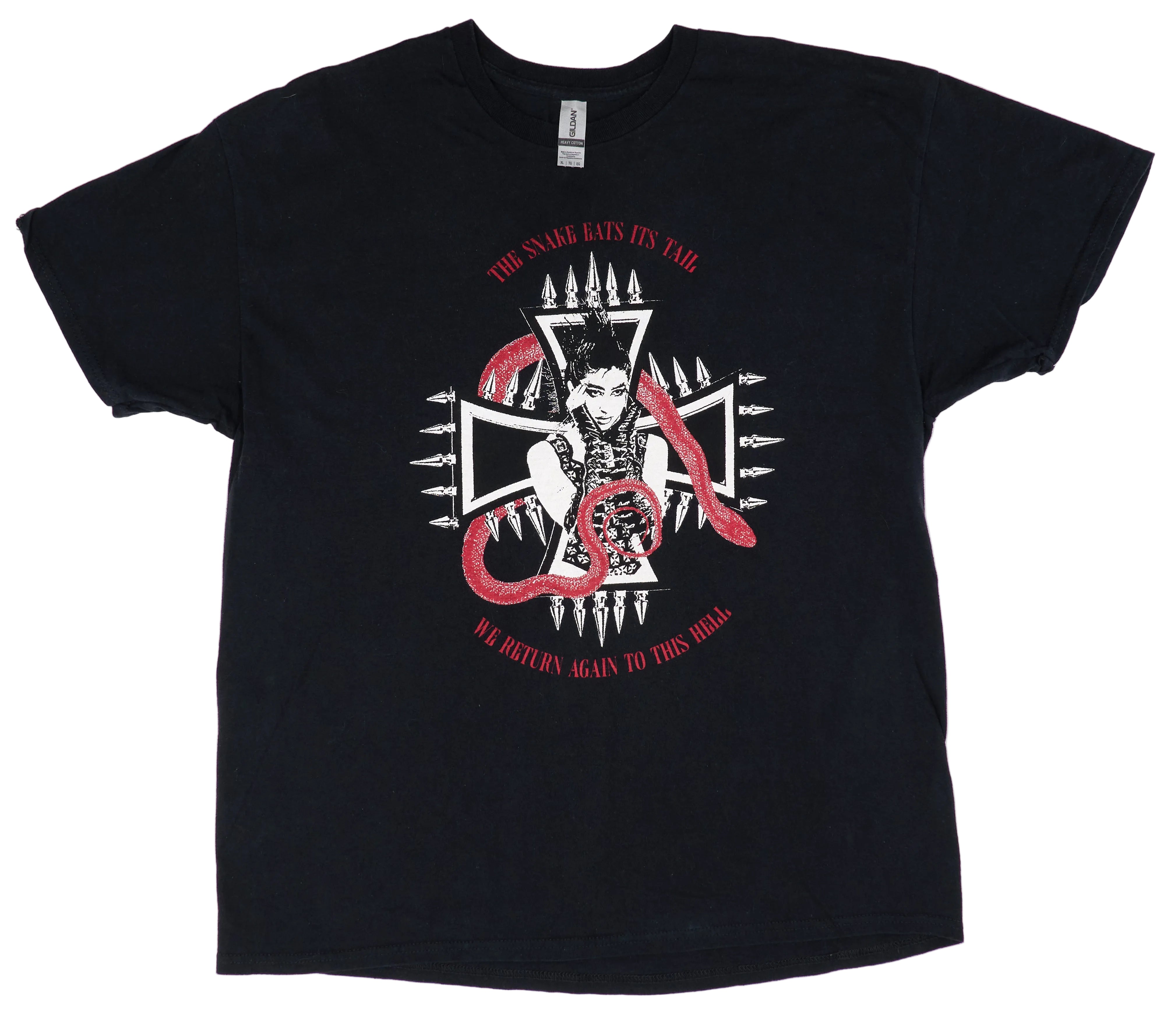 King Woman – Celestial Blues Snake Eats Its Tail 2021 Tour Shirt Size XL
