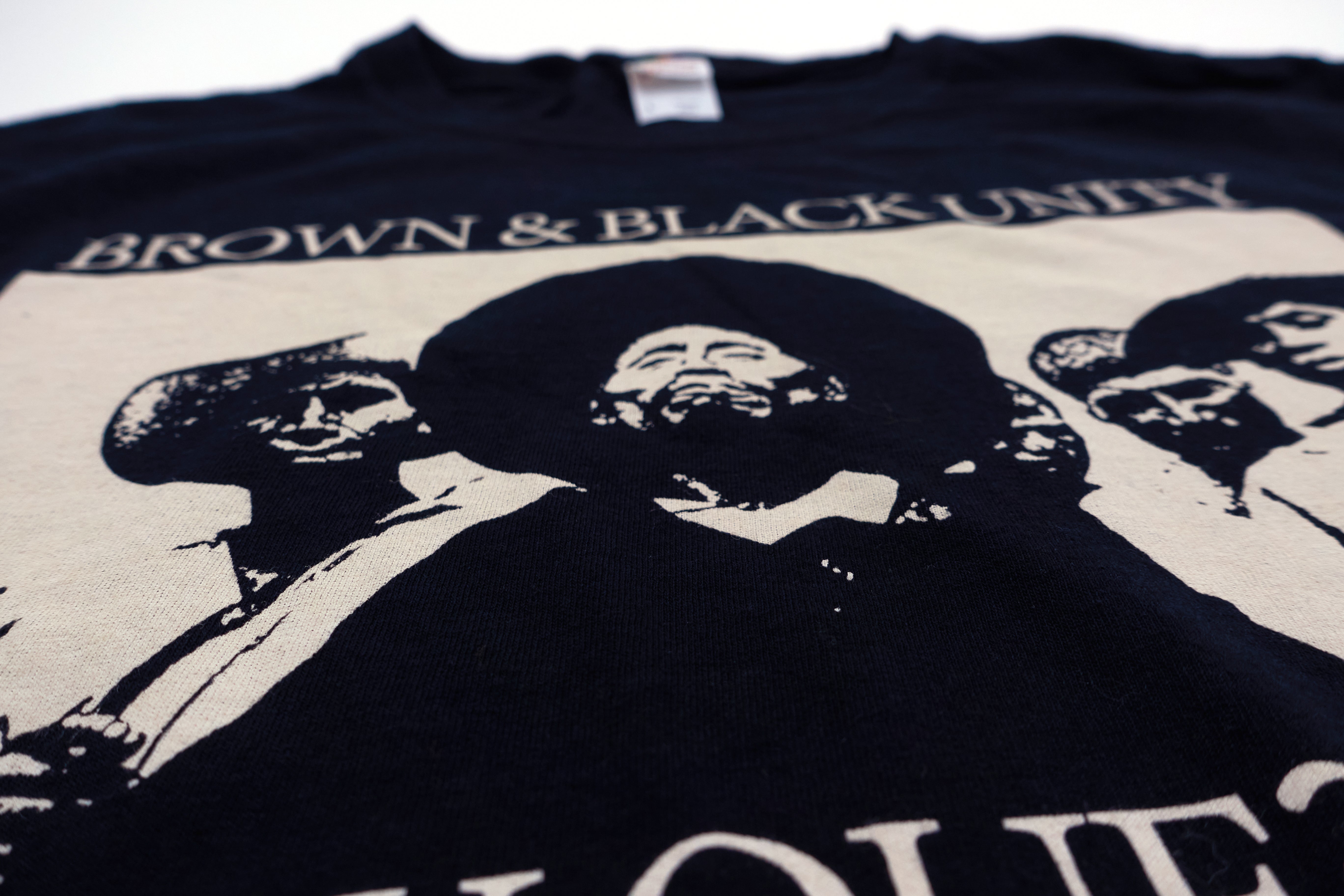 Los Crudos – Brown And Black Unity Y Que? Shirt Size Large